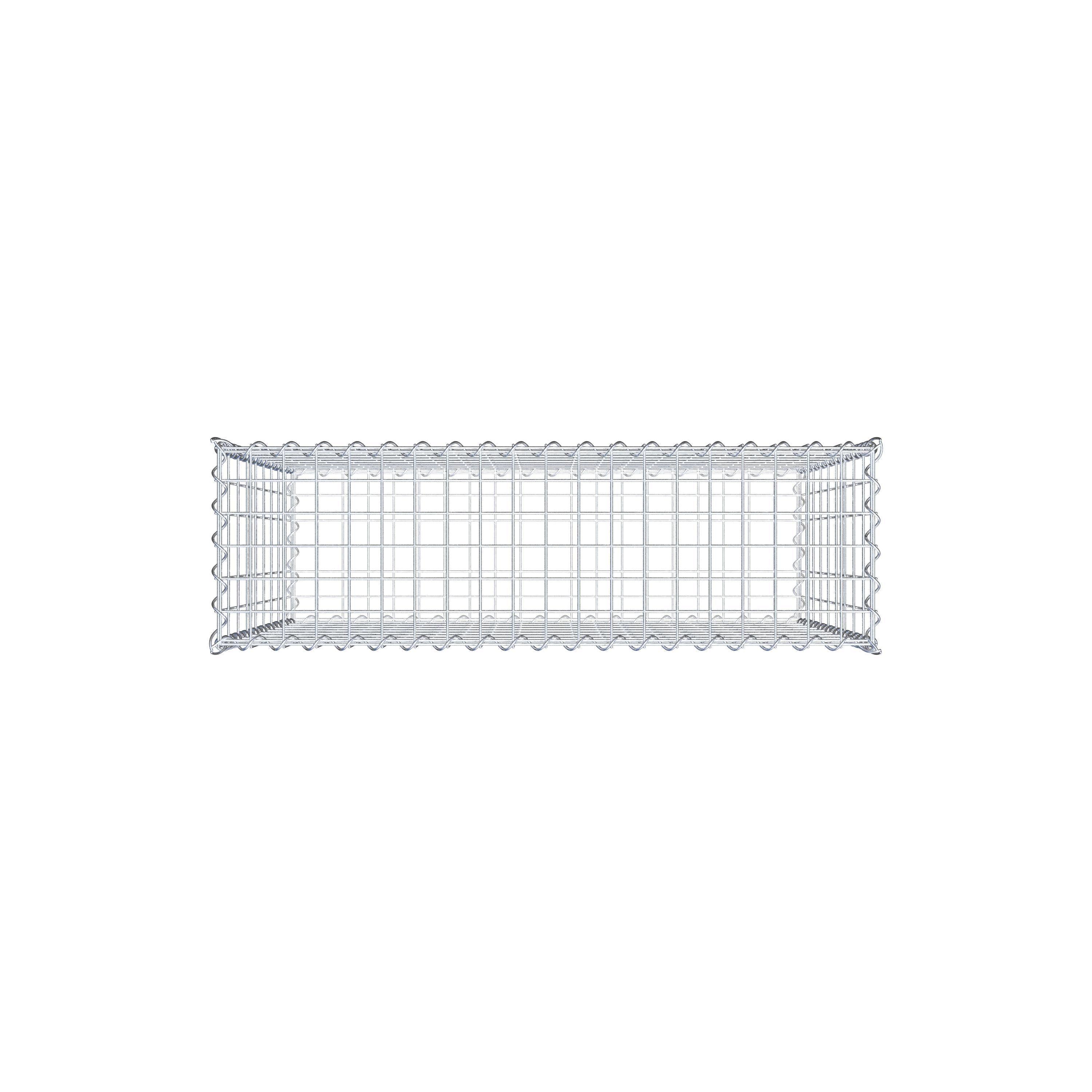 Gabion 100 cm x 90 cm x 30 cm (L x H x P), maille 5 cm x 10 cm, spirale