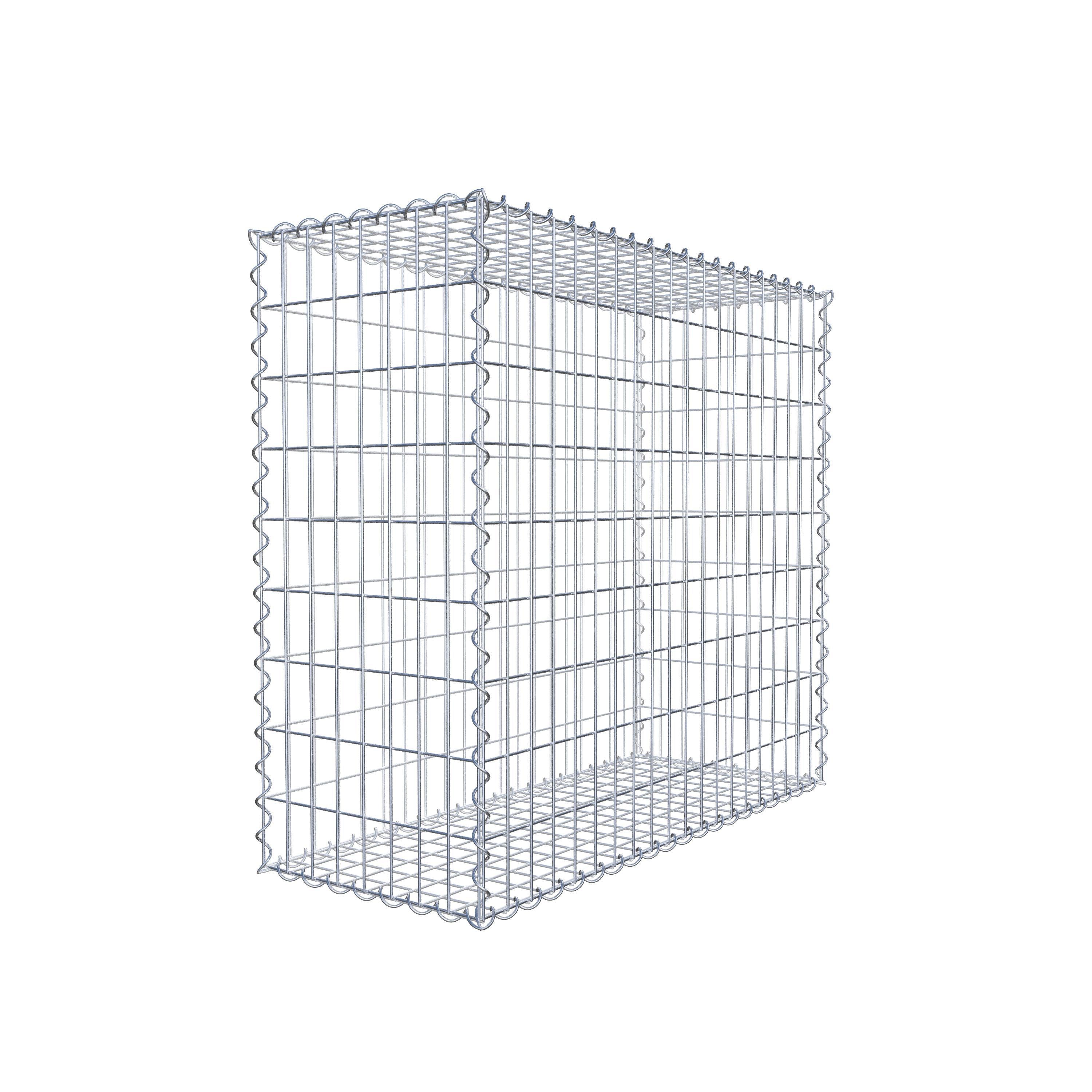 Gabion 100 cm x 90 cm x 40 cm (L x H x P), maille 5 cm x 10 cm, spirale