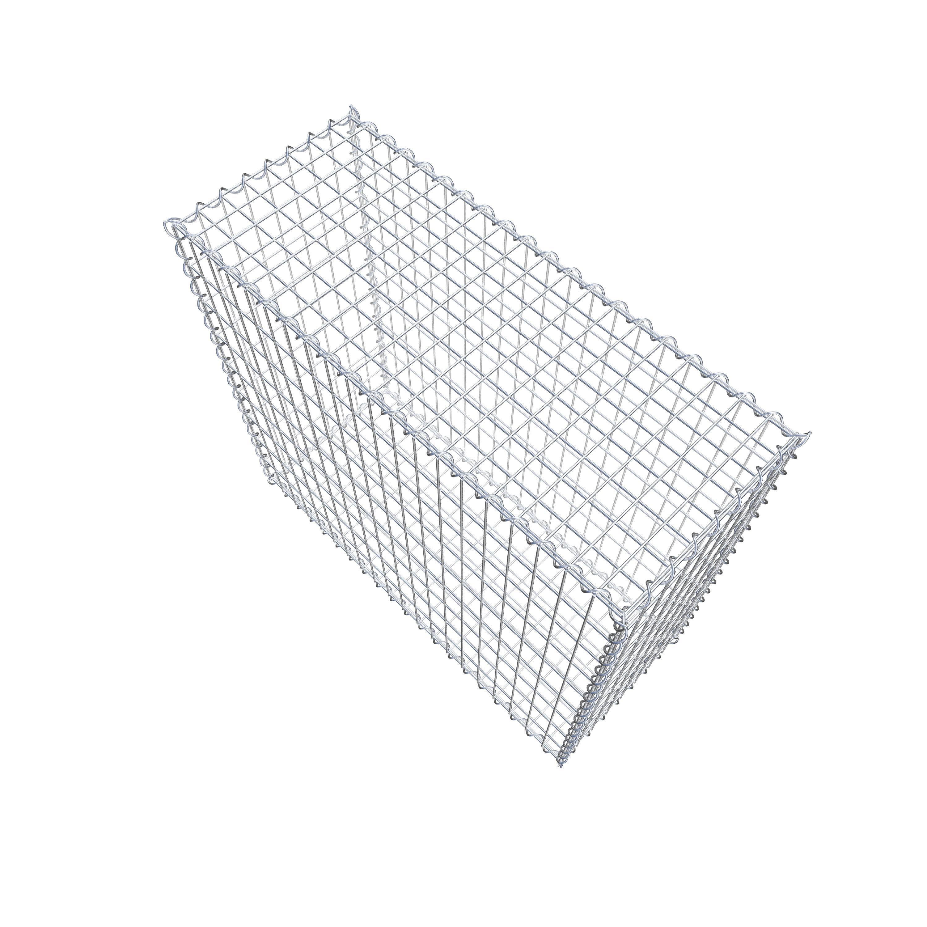 Gabion 100 cm x 90 cm x 40 cm (L x H x P), maille 5 cm x 10 cm, spirale