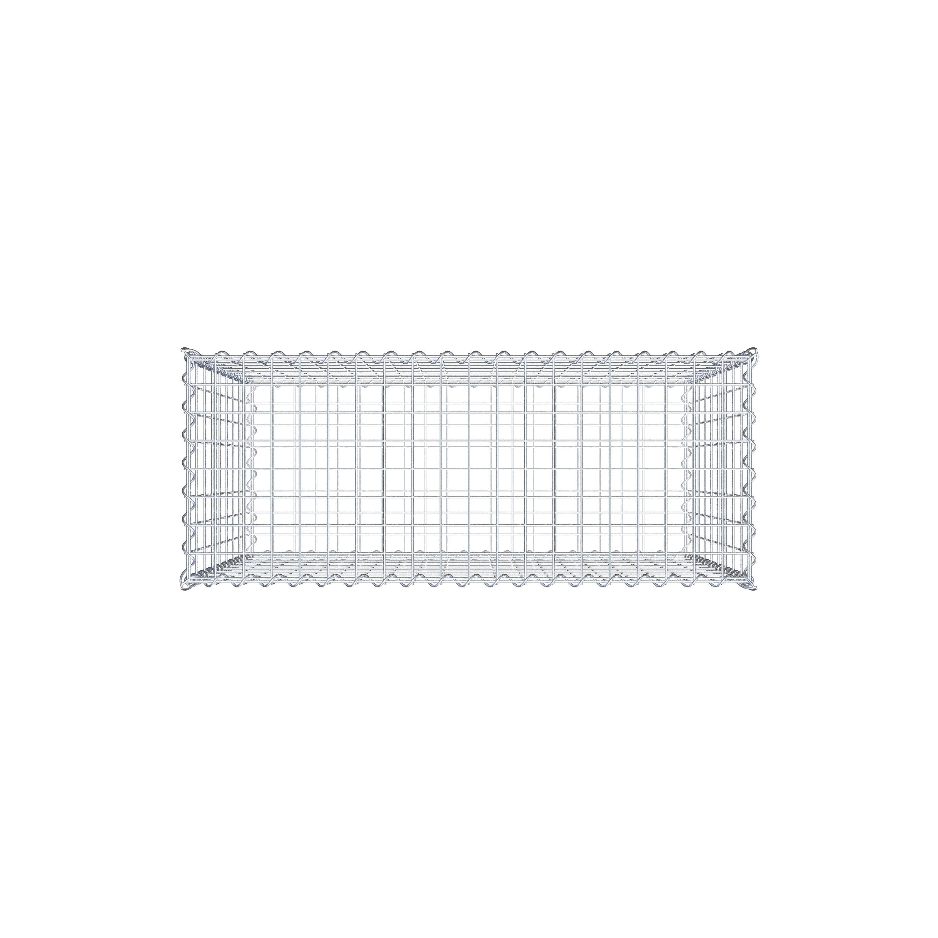 Gabion 100 cm x 90 cm x 40 cm (L x H x P), maille 5 cm x 10 cm, spirale