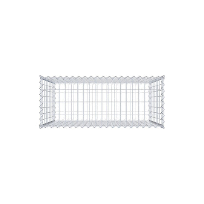 Gabion 100 cm x 90 cm x 40 cm (L x H x D), maskstorlek 5 cm x 10 cm, spiral