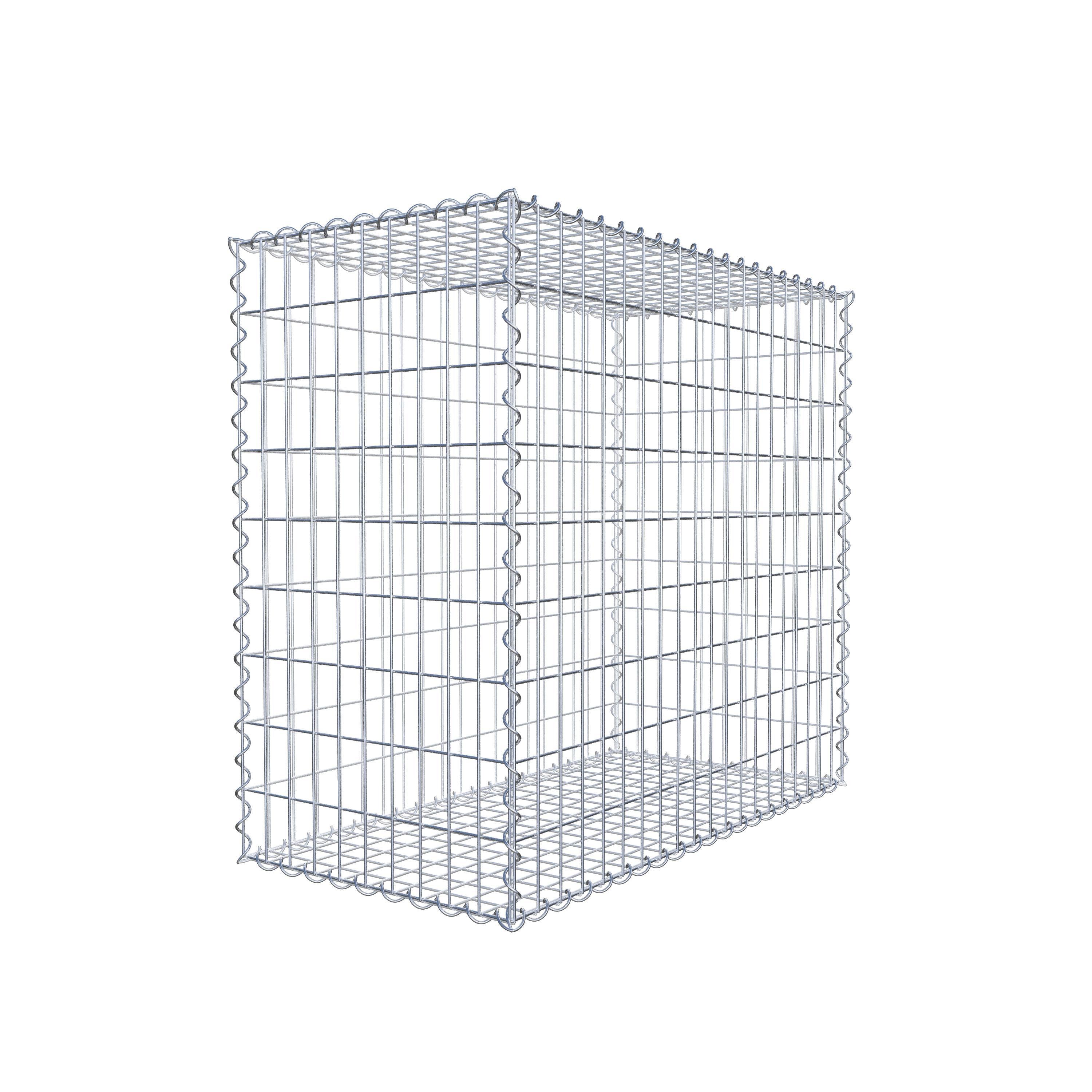 Gabion 100 cm x 90 cm x 50 cm (L x H x P), maille 5 cm x 10 cm, spirale