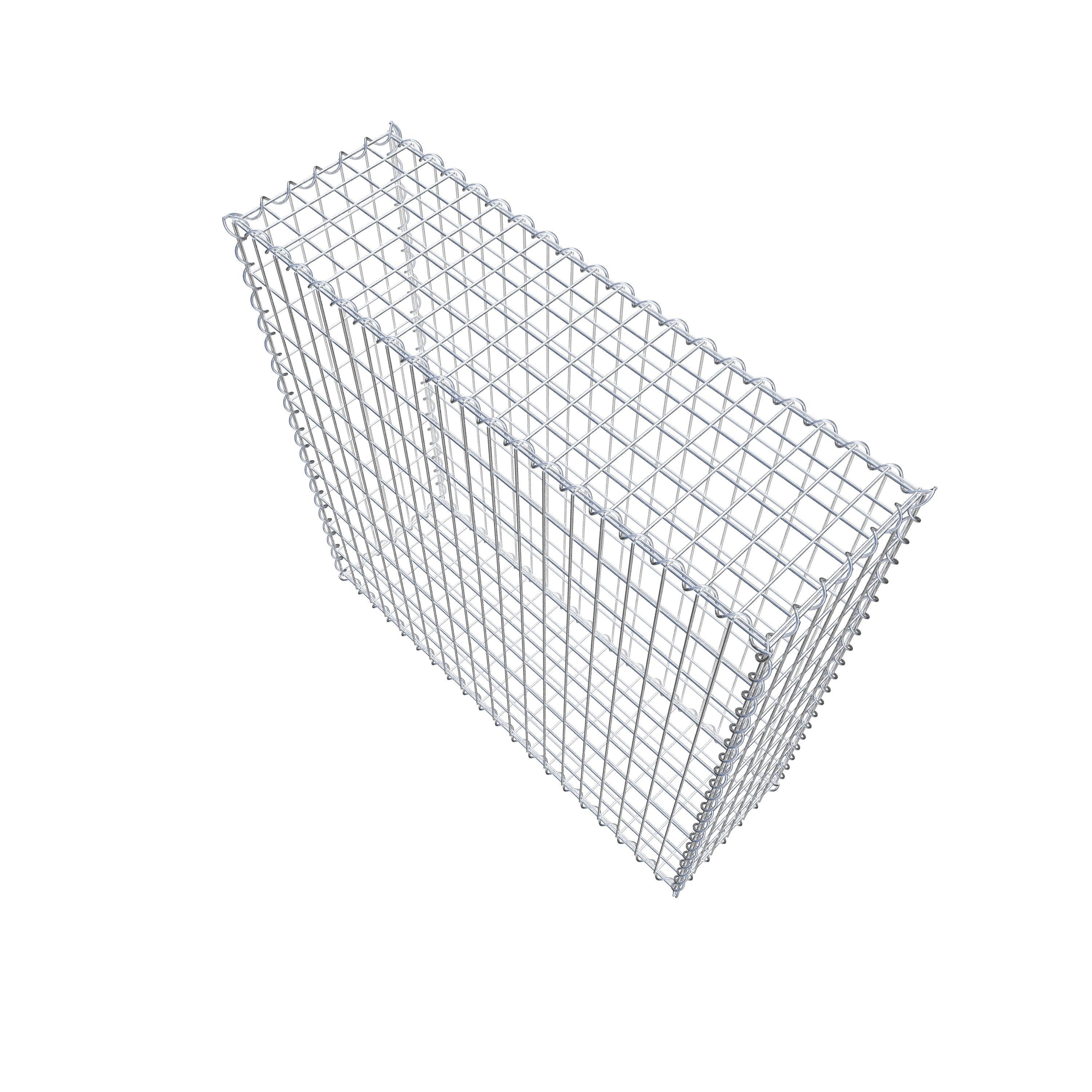 Gabion 100 cm x 100 cm x 30 cm (L x H x P), maille 5 cm x 10 cm, spirale