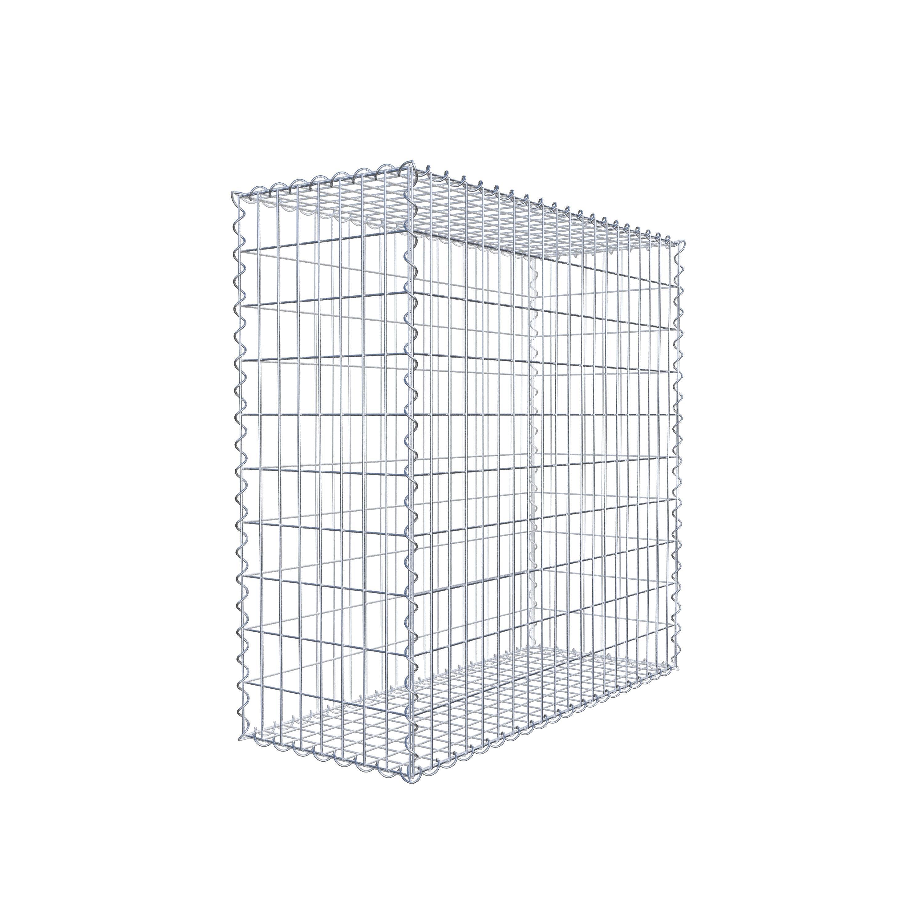 Gabion 100 cm x 100 cm x 40 cm (L x H x P), maille 5 cm x 10 cm, spirale