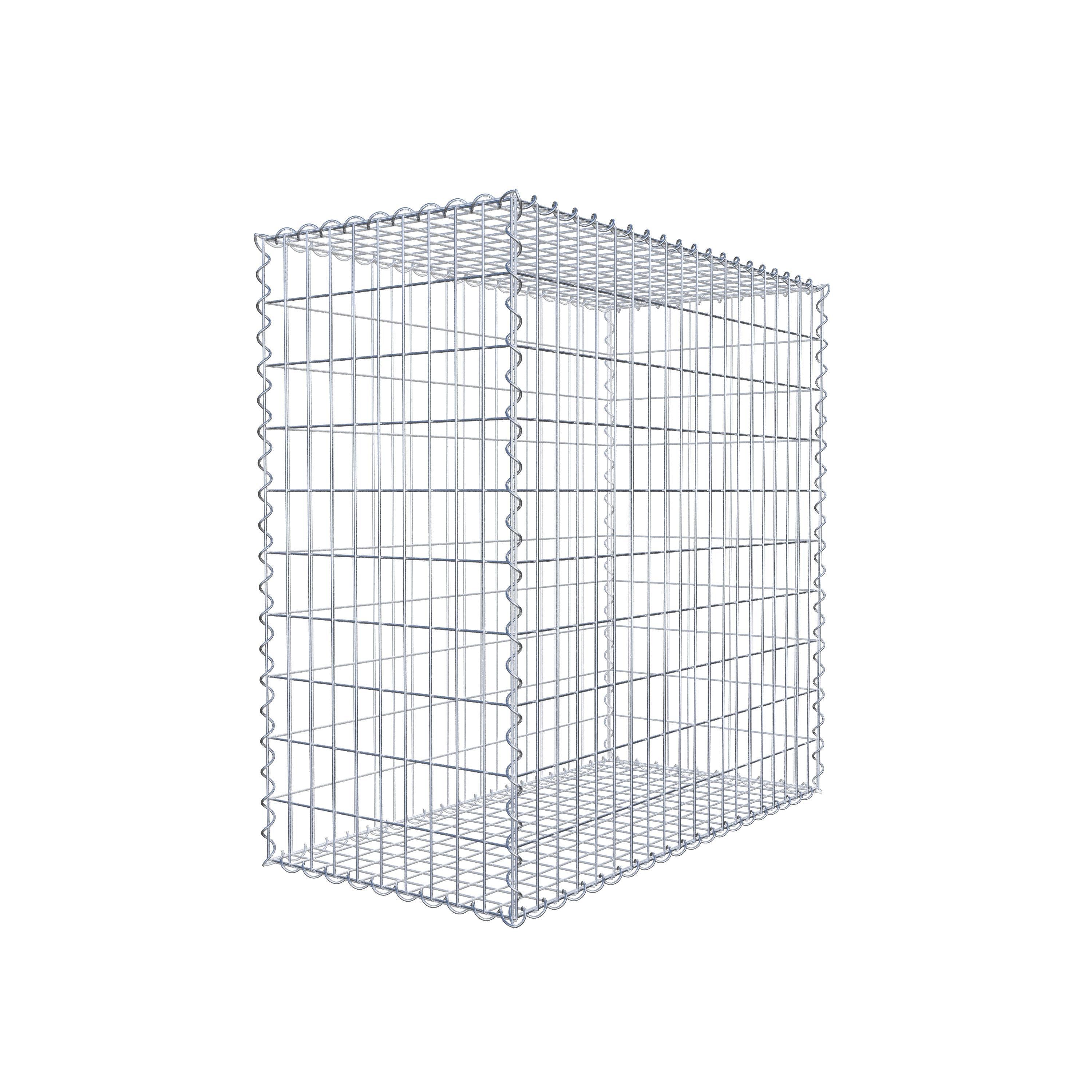 Gabion 100 cm x 100 cm x 50 cm (L x H x P), maille 5 cm x 10 cm, spirale