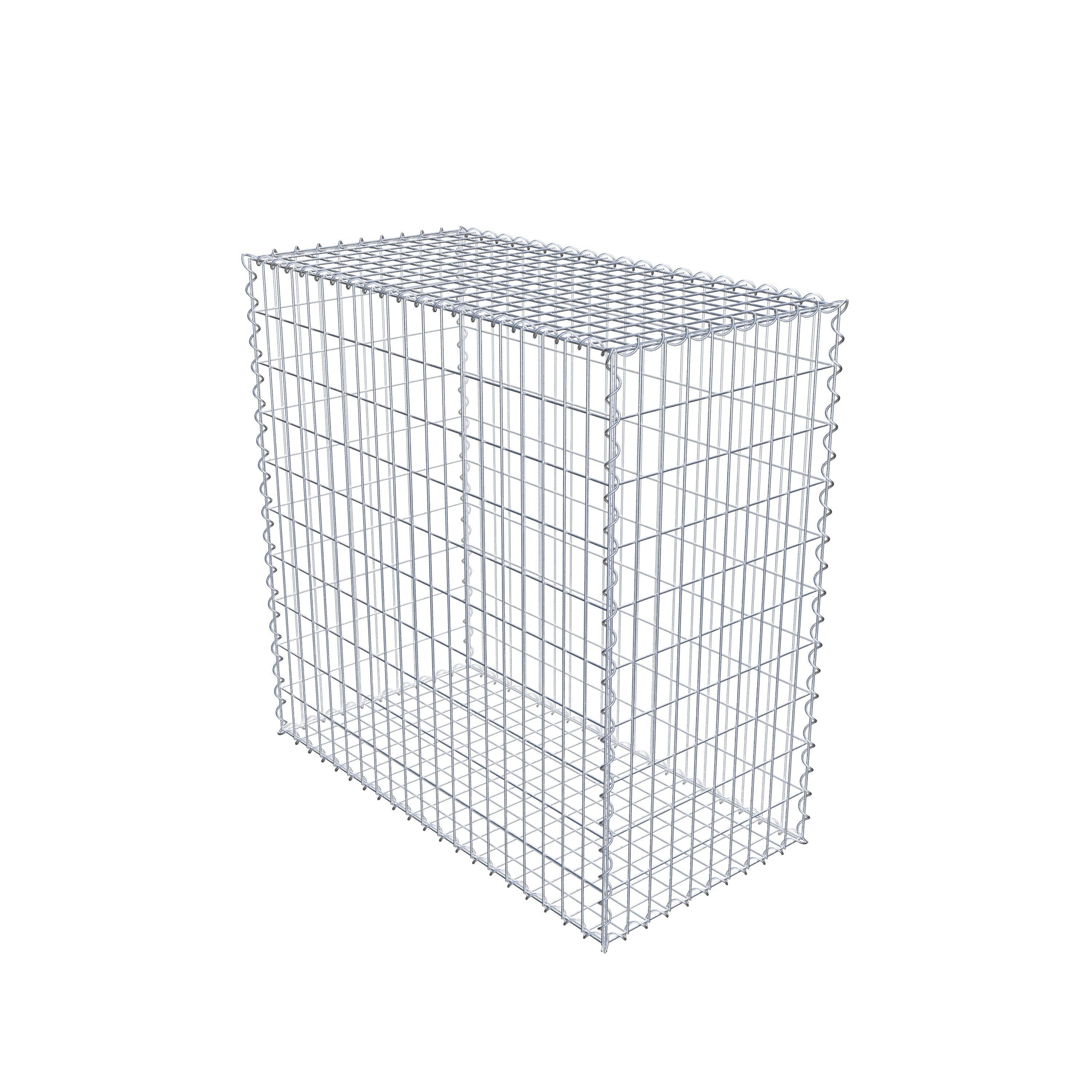 Gabion 100 cm x 100 cm x 50 cm (L x H x P), maille 5 cm x 10 cm, spirale