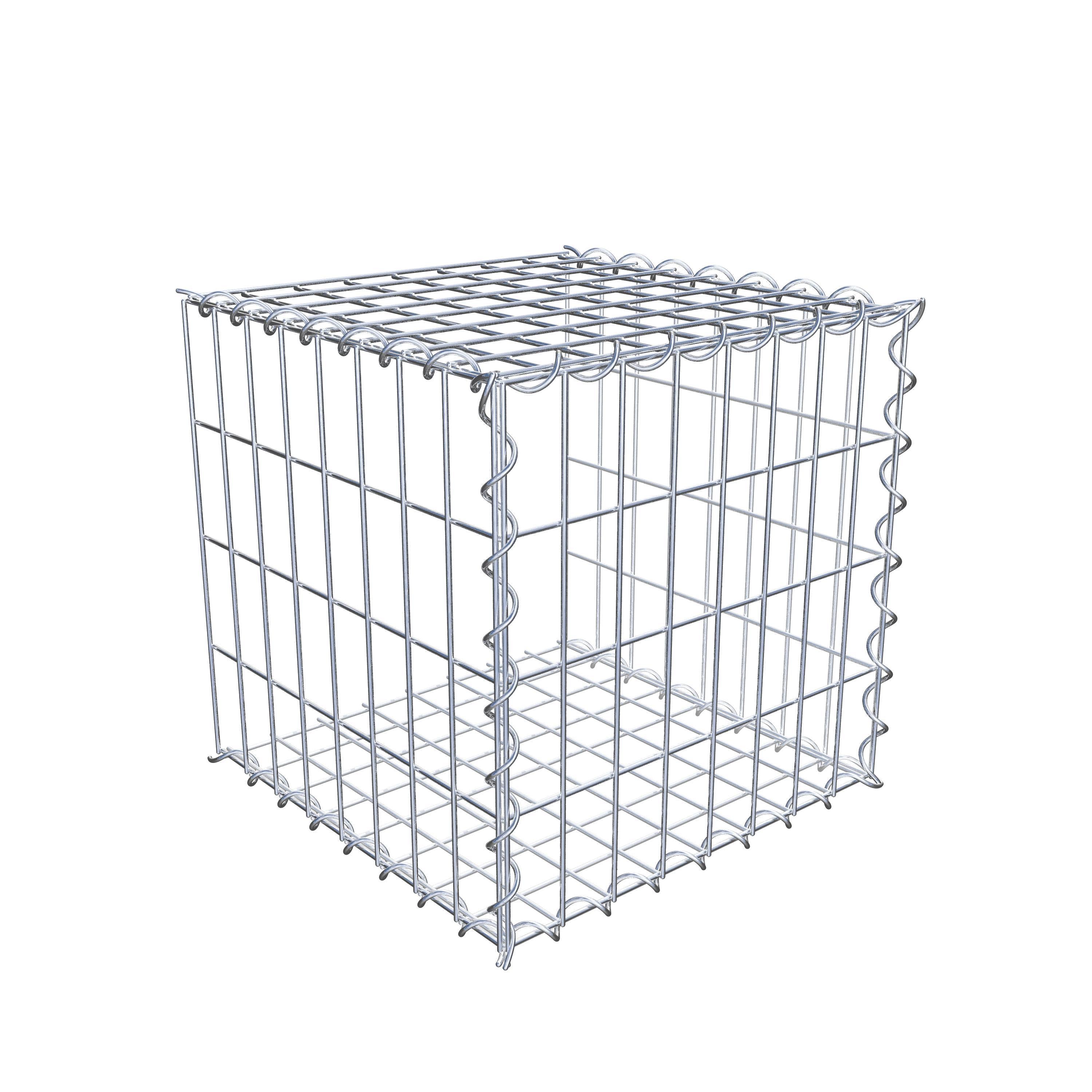 Gabion sur toile type 2 40 cm x 40 cm x 40 cm (L x H x P), maille 5 cm x 10 cm, spirale