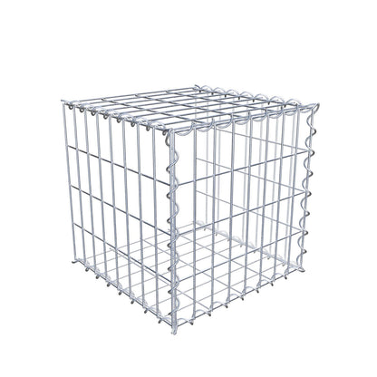 Gabion rapporté type 2 40 cm x 40 cm x 40 cm (L x H x P), mailles 5 cm x 10 cm, spirale