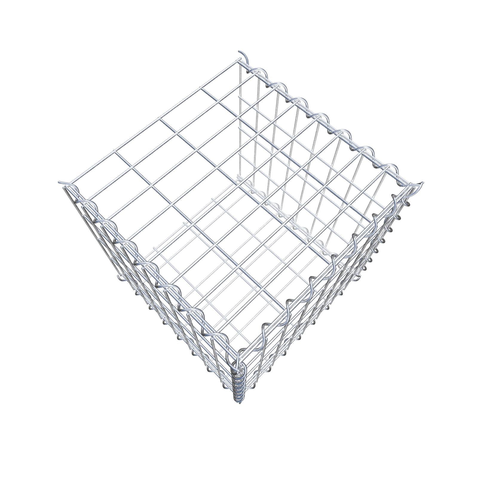 Extra gabion typ 2 40 cm x 40 cm x 40 cm (L x H x D), maskstorlek 5 cm x 10 cm, spiral