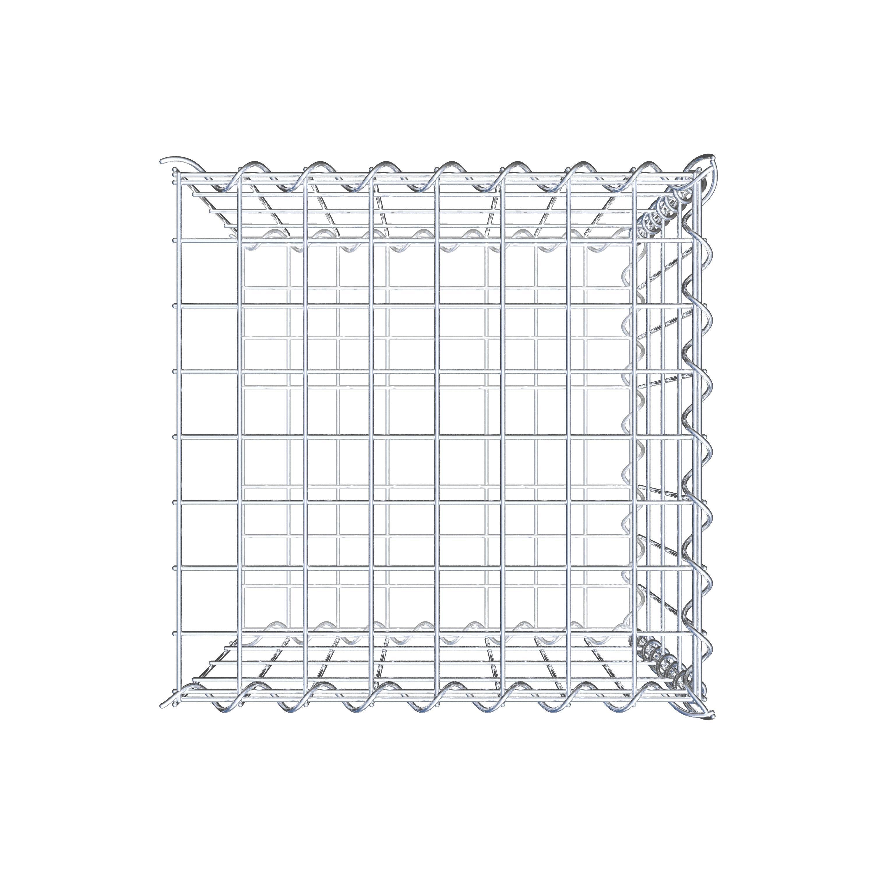 Gabion sur toile type 2 40 cm x 40 cm x 40 cm (L x H x P), maille 5 cm x 10 cm, spirale