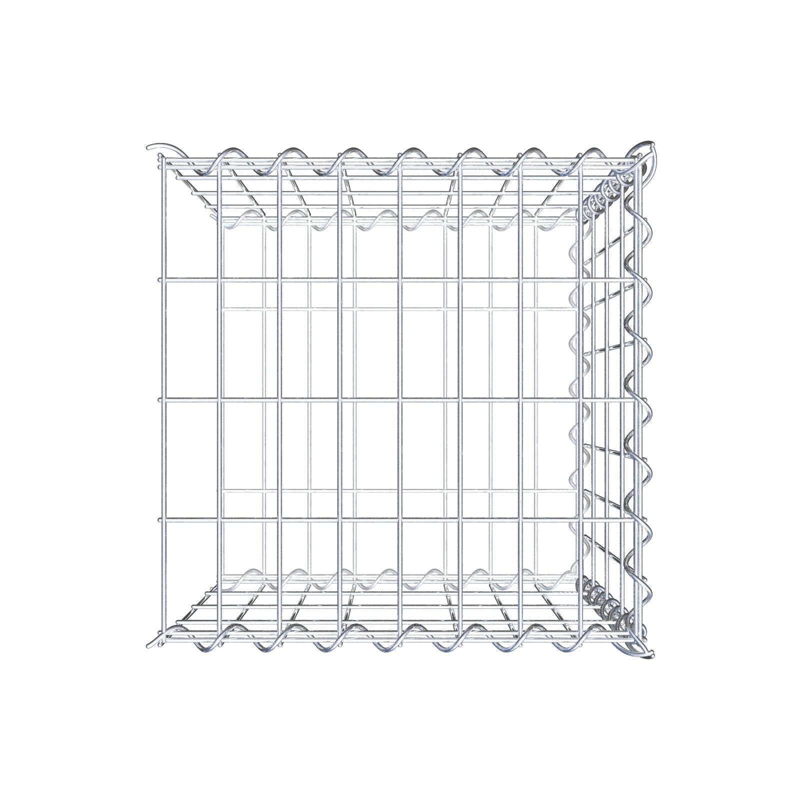 Extra gabion typ 2 40 cm x 40 cm x 40 cm (L x H x D), maskstorlek 5 cm x 10 cm, spiral