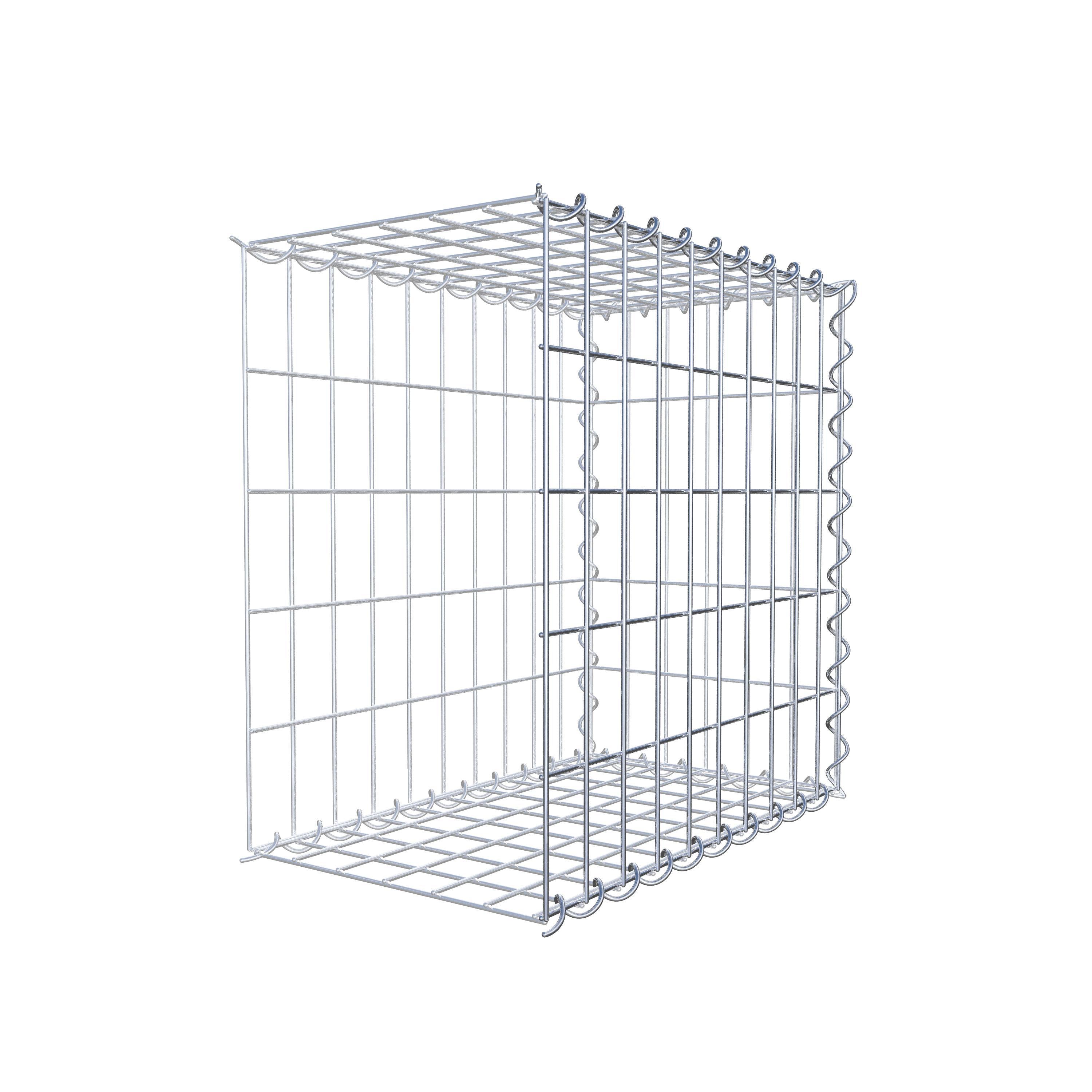 Gabion sur toile type 2 50 cm x 50 cm x 30 cm (L x H x P), maille 5 cm x 10 cm, spirale