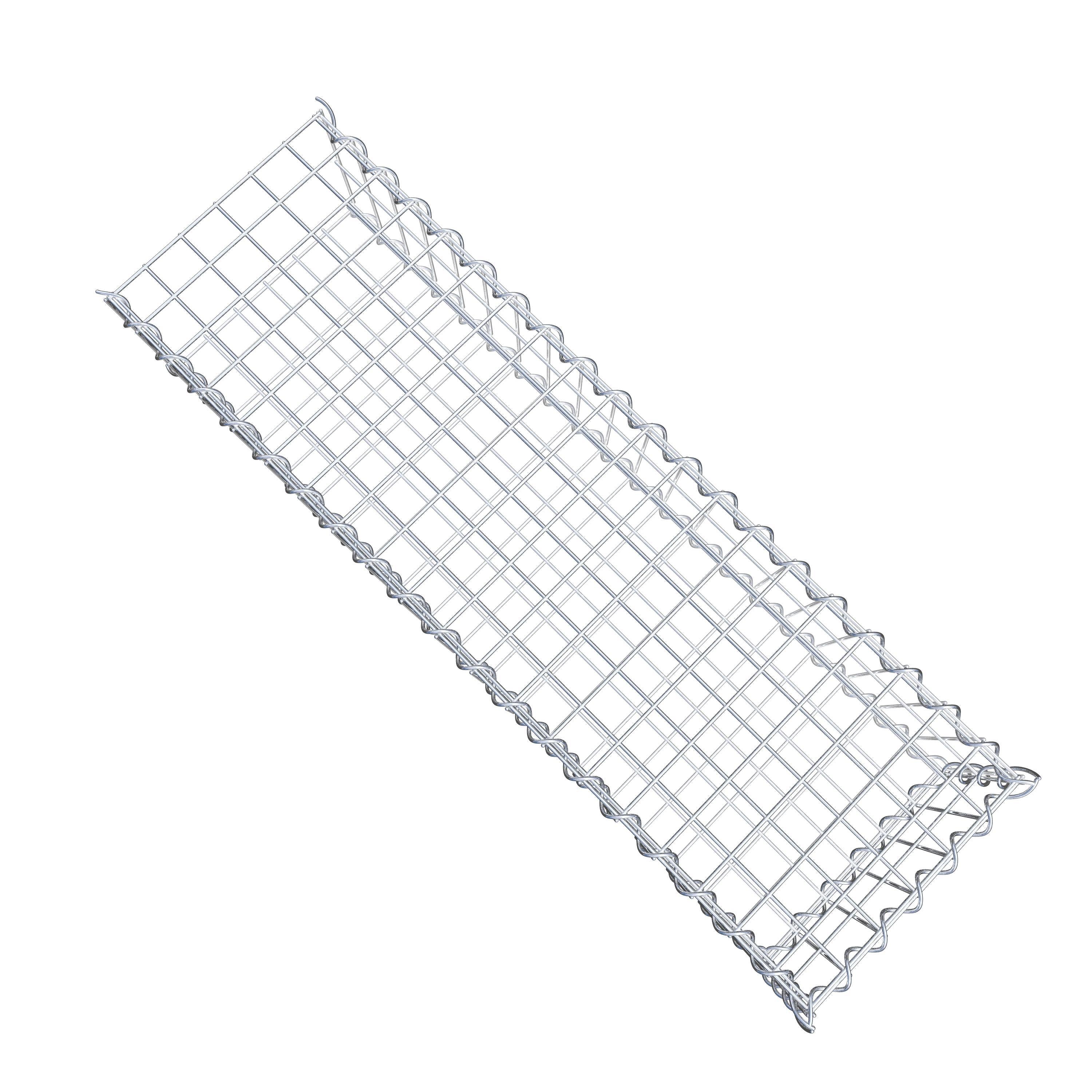 Gabion sur toile type 2 100 cm x 20 cm x 30 cm (L x H x P), maille 5 cm x 10 cm, spirale