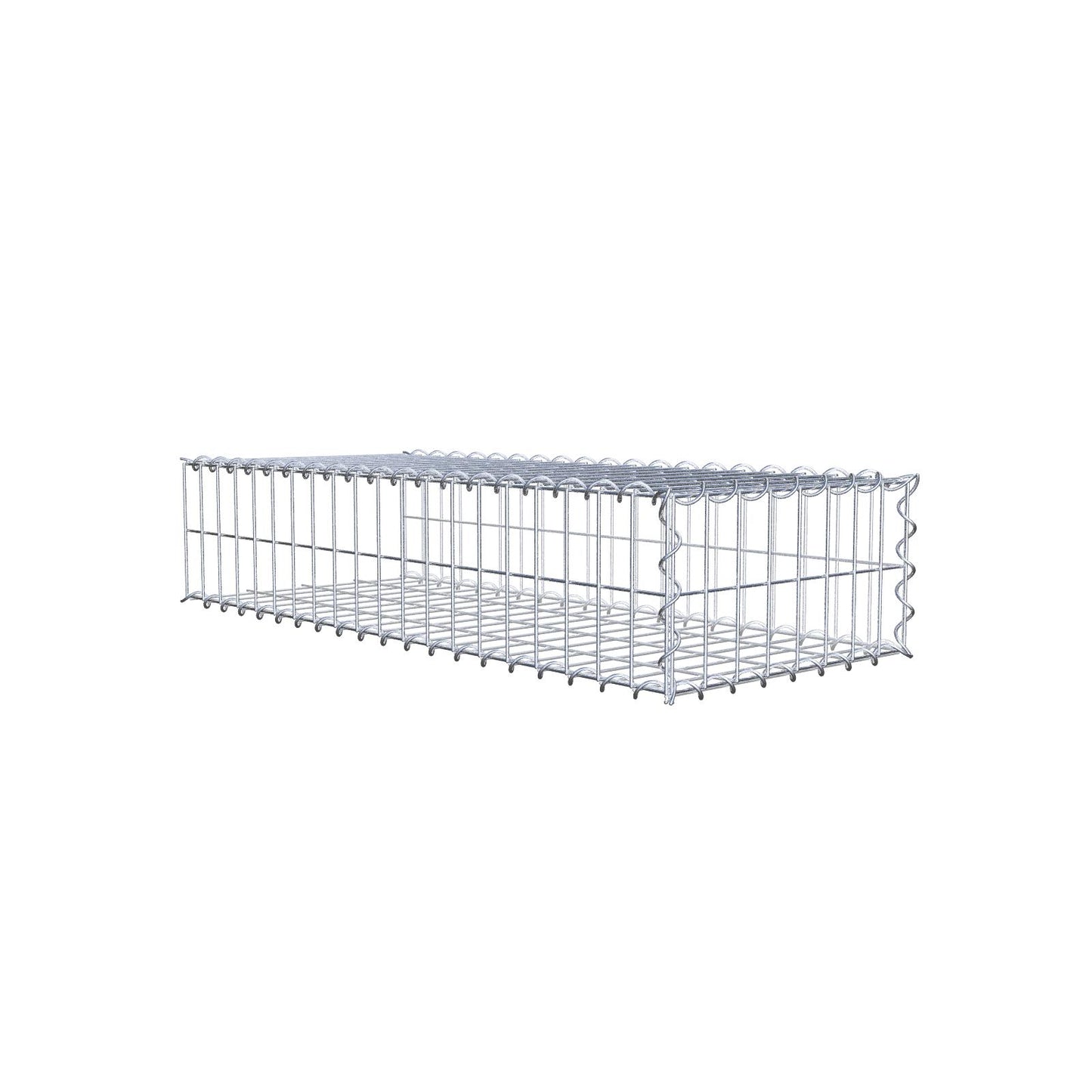 Add-on schanskorf type 2 100 cm x 20 cm x 40 cm (L x H x D), maaswijdte 5 cm x 10 cm, spiraalvormig