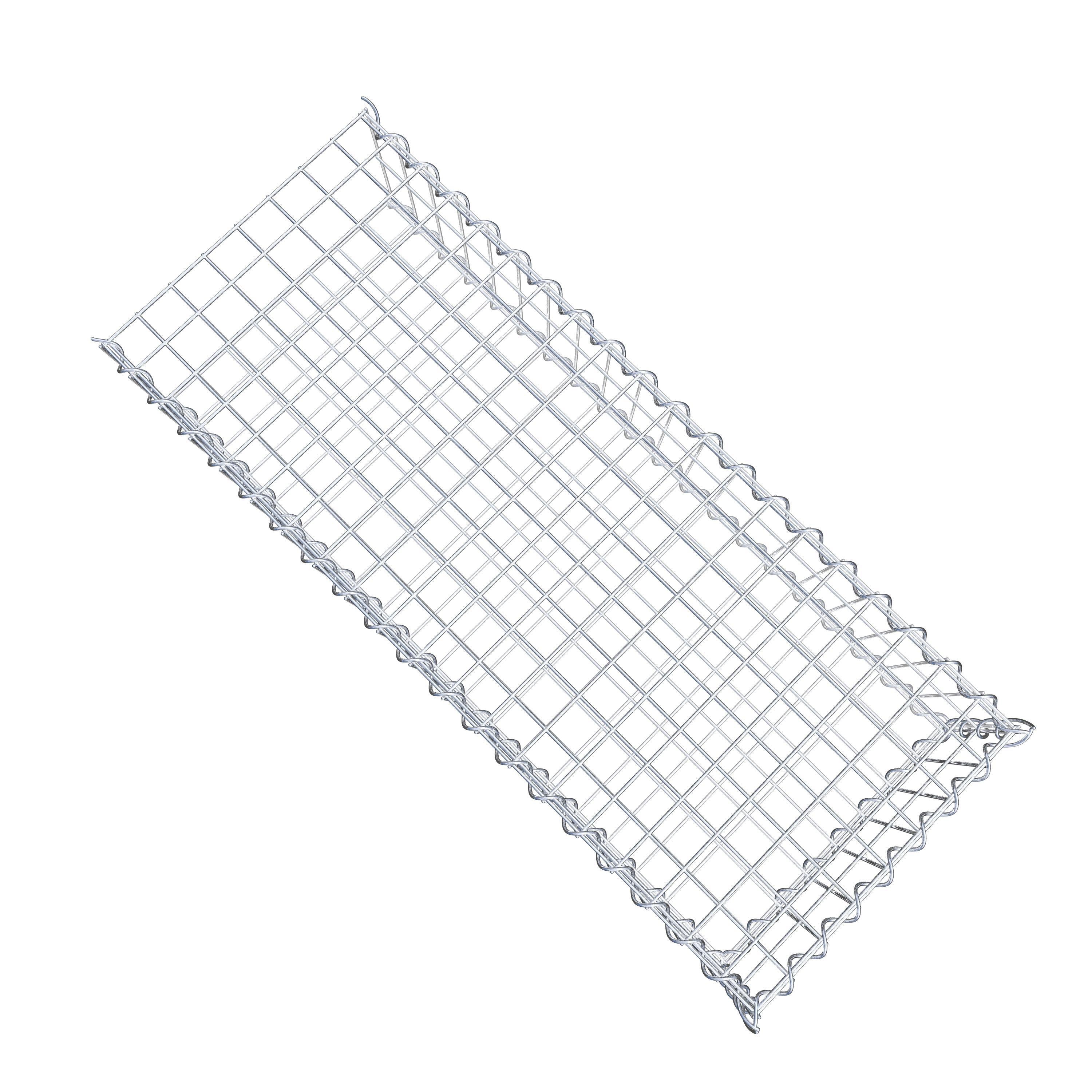 Gabion sur toile type 2 100 cm x 20 cm x 40 cm (L x H x P), maille 5 cm x 10 cm, spirale