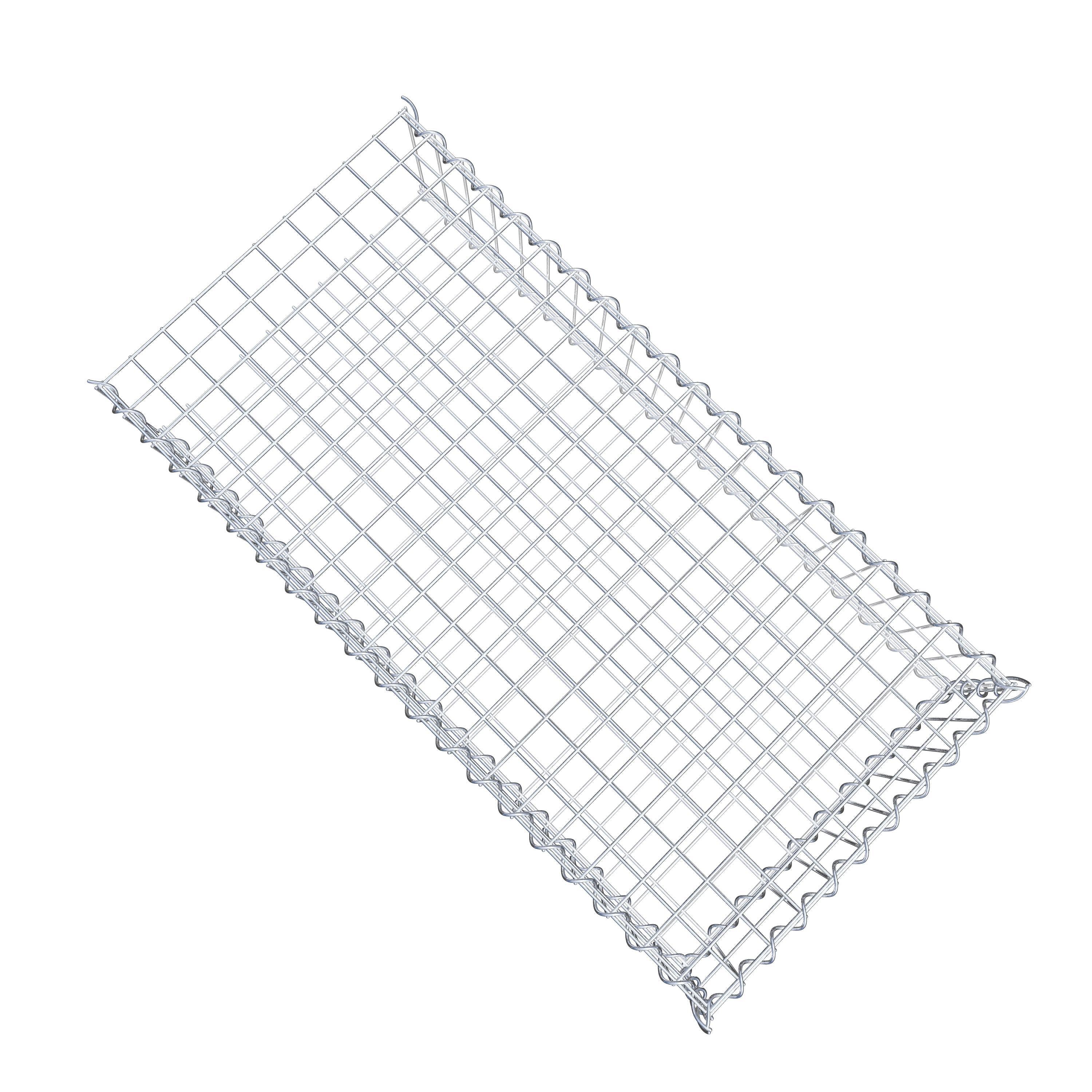 Gabion sur toile type 2 100 cm x 20 cm x 50 cm (L x H x P), maille 5 cm x 10 cm, spirale