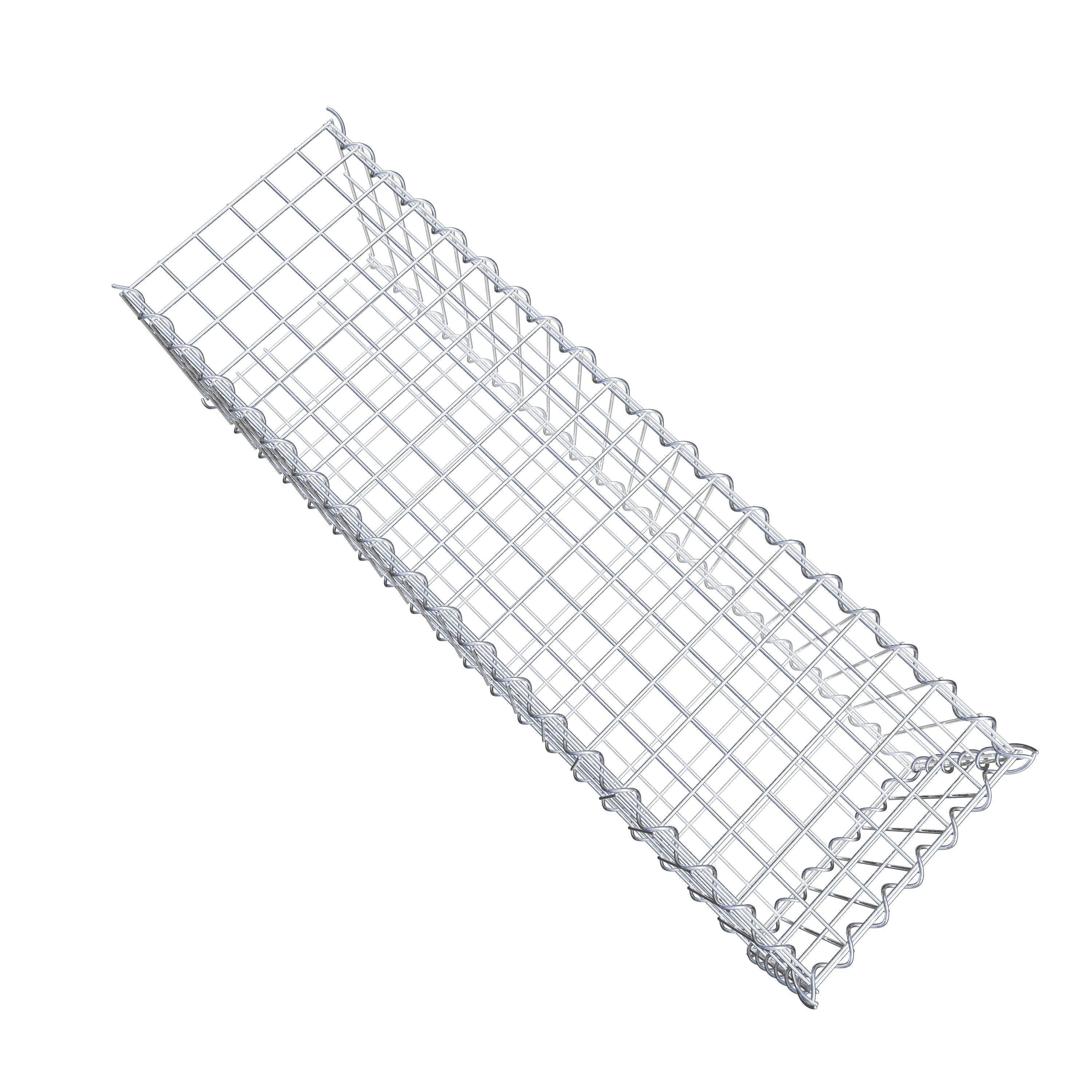 Gabion sur toile type 2 100 cm x 30 cm x 30 cm (L x H x P), maille 5 cm x 10 cm, spirale