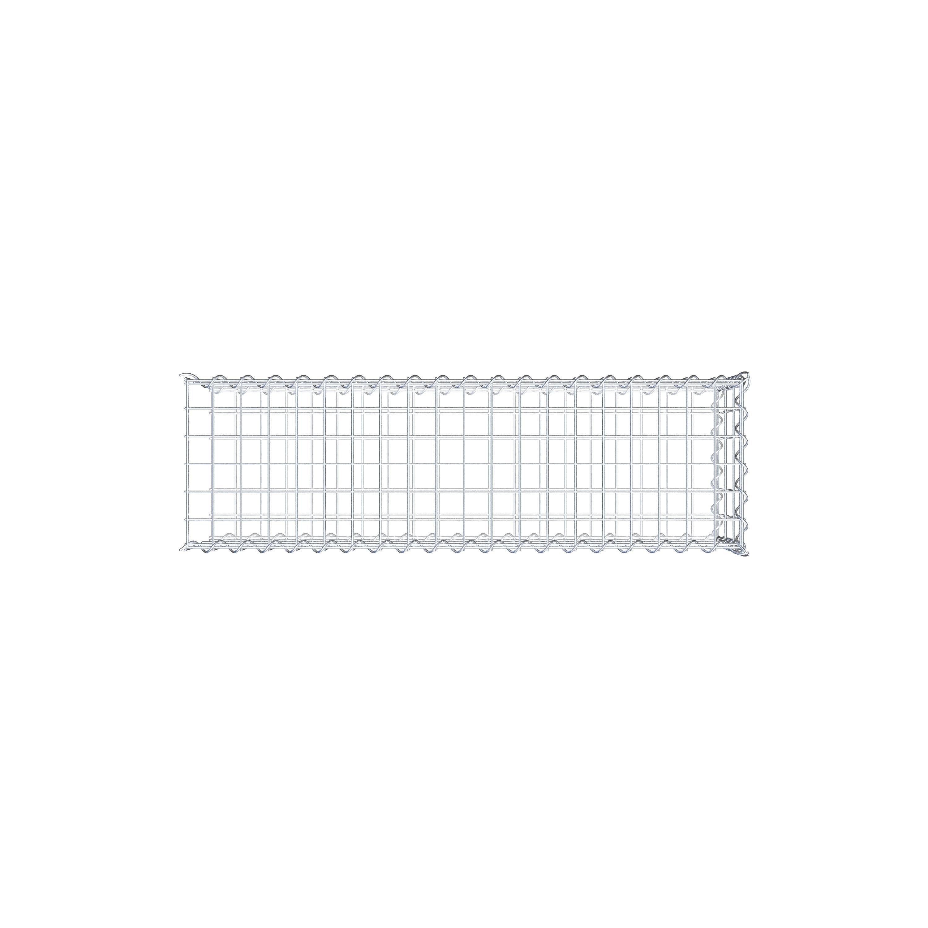 Gabion sur toile type 2 100 cm x 30 cm x 30 cm (L x H x P), maille 5 cm x 10 cm, spirale