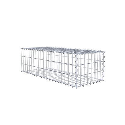 Gabion rapporté type 2 100 cm x 30 cm x 40 cm (L x H x P), mailles 5 cm x 10 cm, spirale