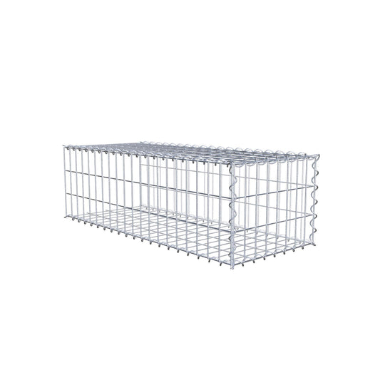 Aangegroeide schanskorf type 2 100 cm x 30 cm x 40 cm (L x H x D), maaswijdte 5 cm x 10 cm, spiraal