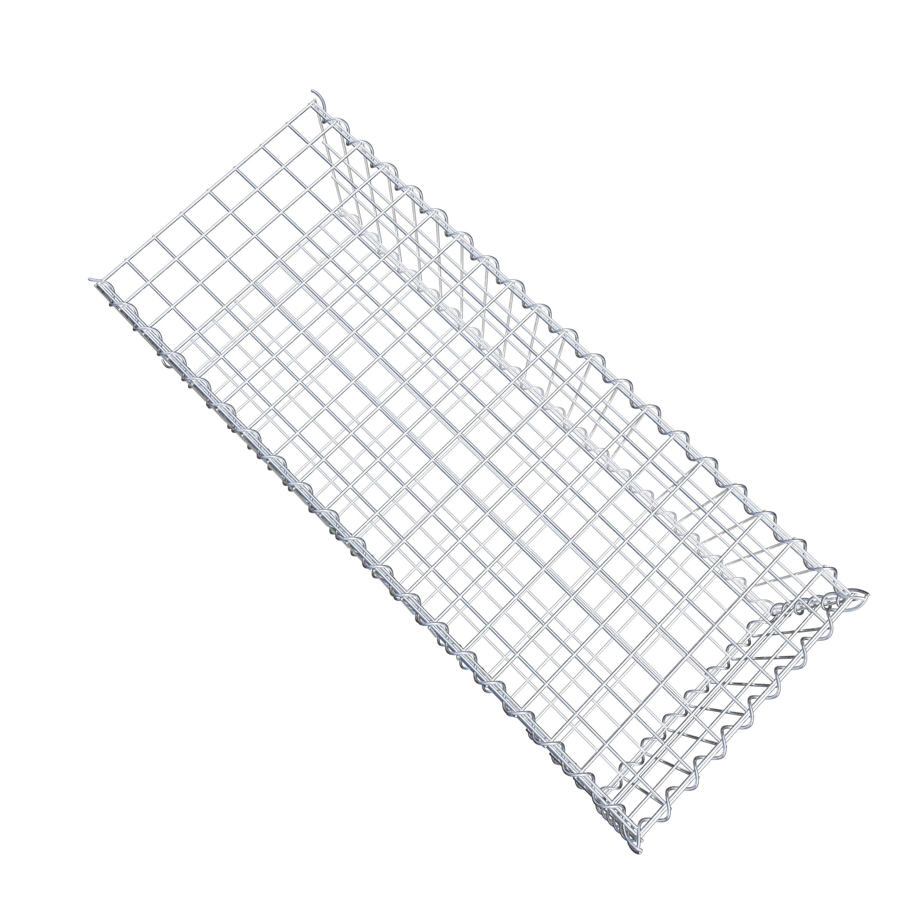 Gabion sur toile type 2 100 cm x 30 cm x 40 cm (L x H x P), maille 5 cm x 10 cm, spirale