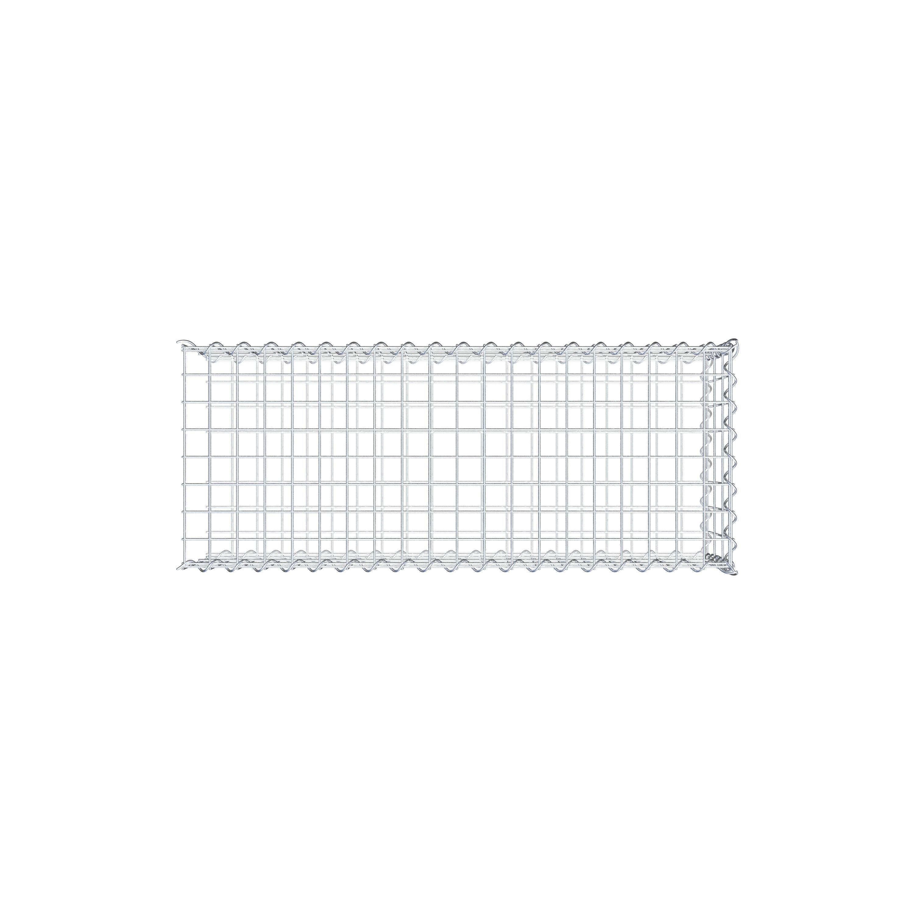 Gabion sur toile type 2 100 cm x 30 cm x 40 cm (L x H x P), maille 5 cm x 10 cm, spirale