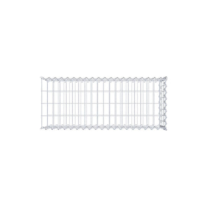 Gabion rapporté type 2 100 cm x 30 cm x 40 cm (L x H x P), mailles 5 cm x 10 cm, spirale