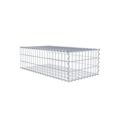 Gavión adulto tipo 2 100 cm x 30 cm x 50 cm (largo x alto x profundidad), tamaño de malla 5 cm x 10 cm, espiral