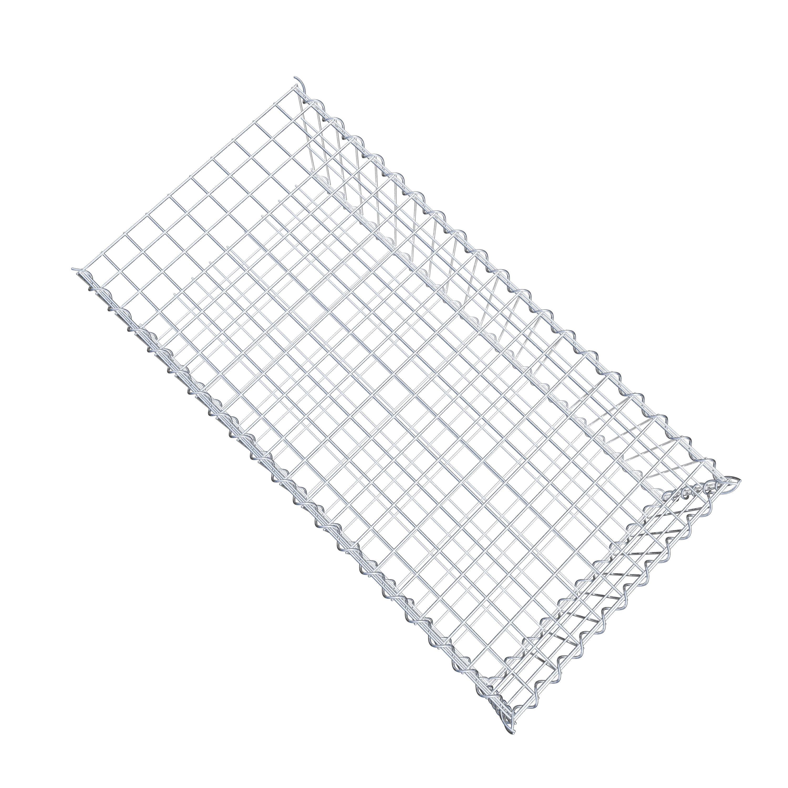 Gabion sur toile type 2 100 cm x 30 cm x 50 cm (L x H x P), maille 5 cm x 10 cm, spirale