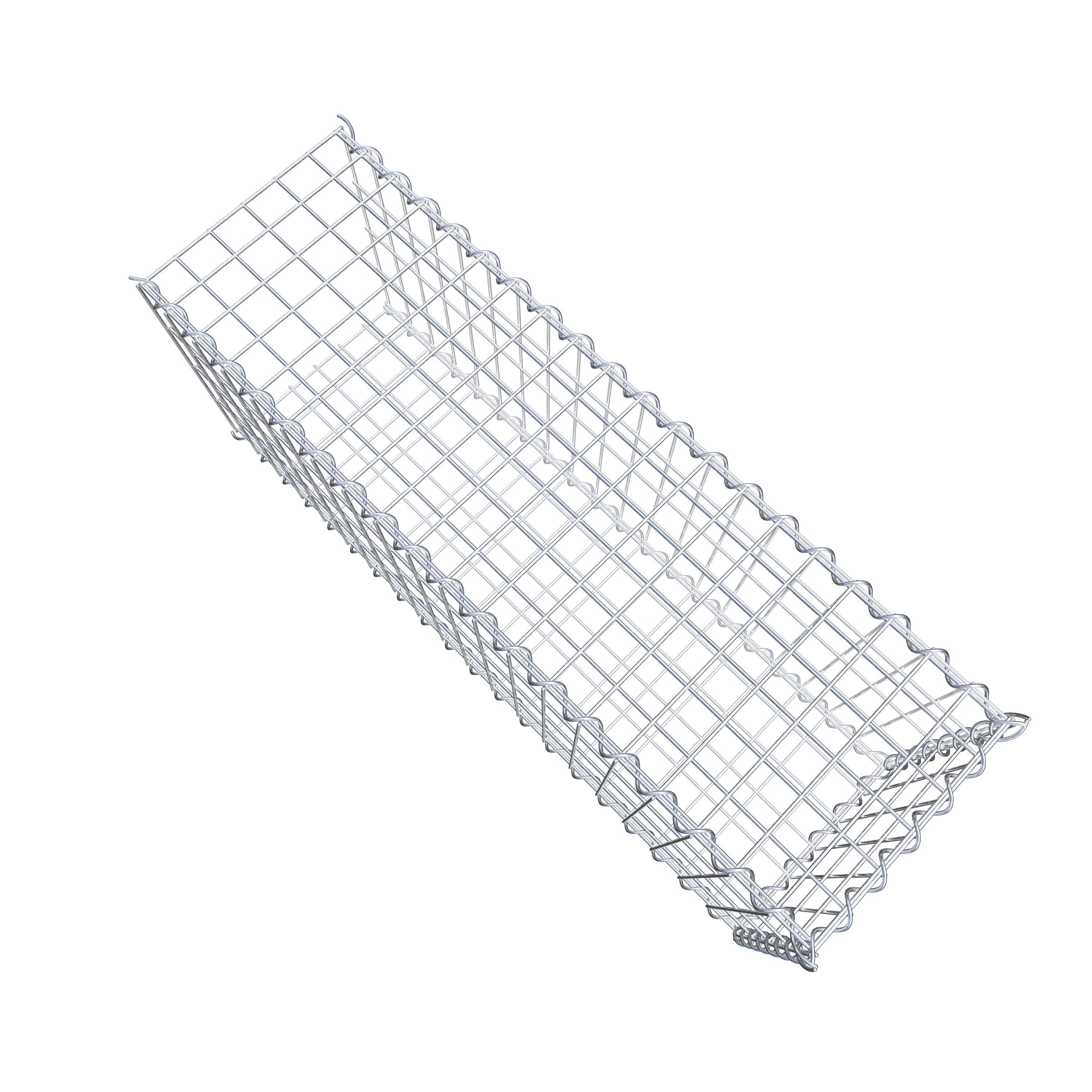 Gabion sur toile type 2 100 cm x 40 cm x 30 cm (L x H x P), maille 5 cm x 10 cm, spirale