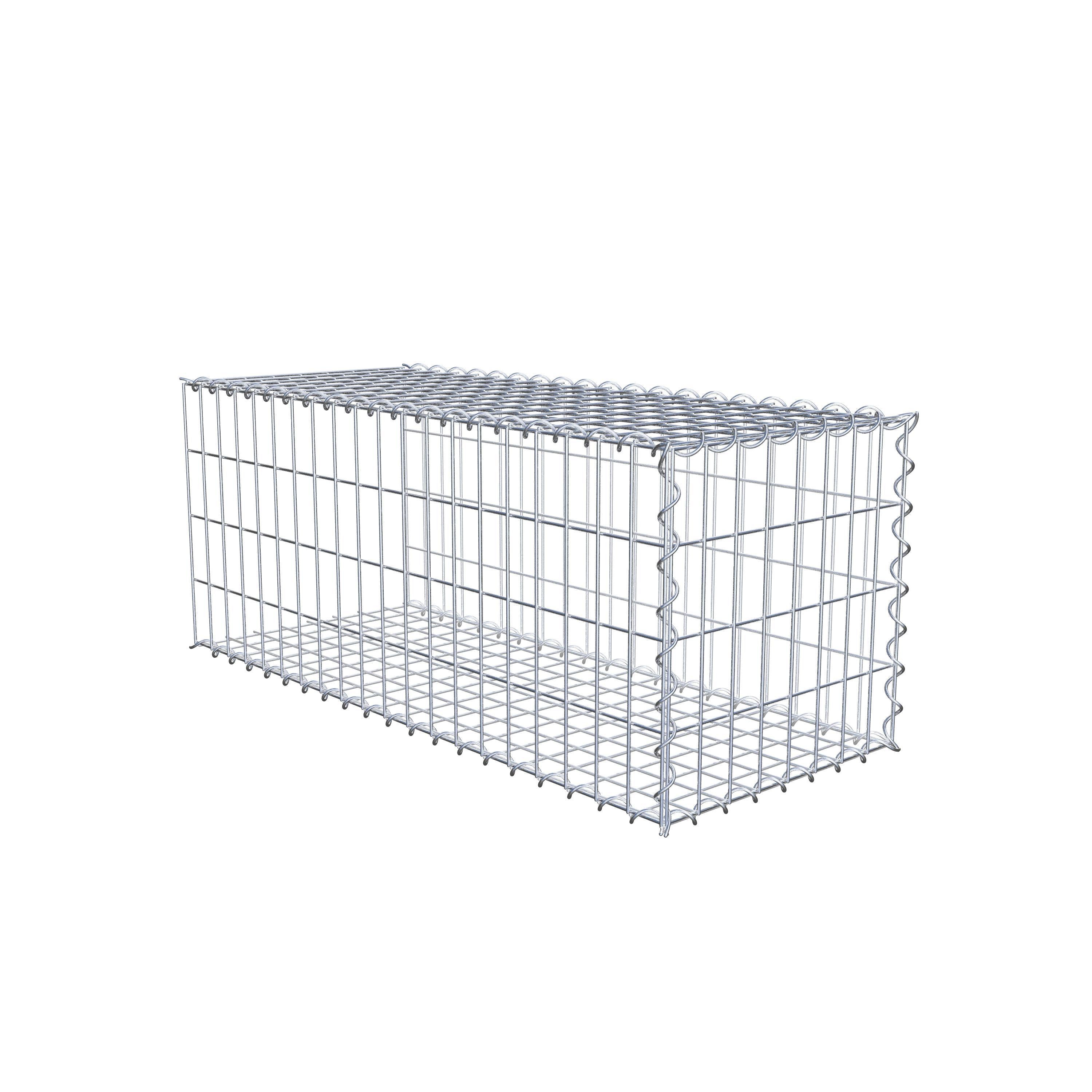 Gabion sur toile type 2 100 cm x 40 cm x 40 cm (L x H x P), maille 5 cm x 10 cm, spirale