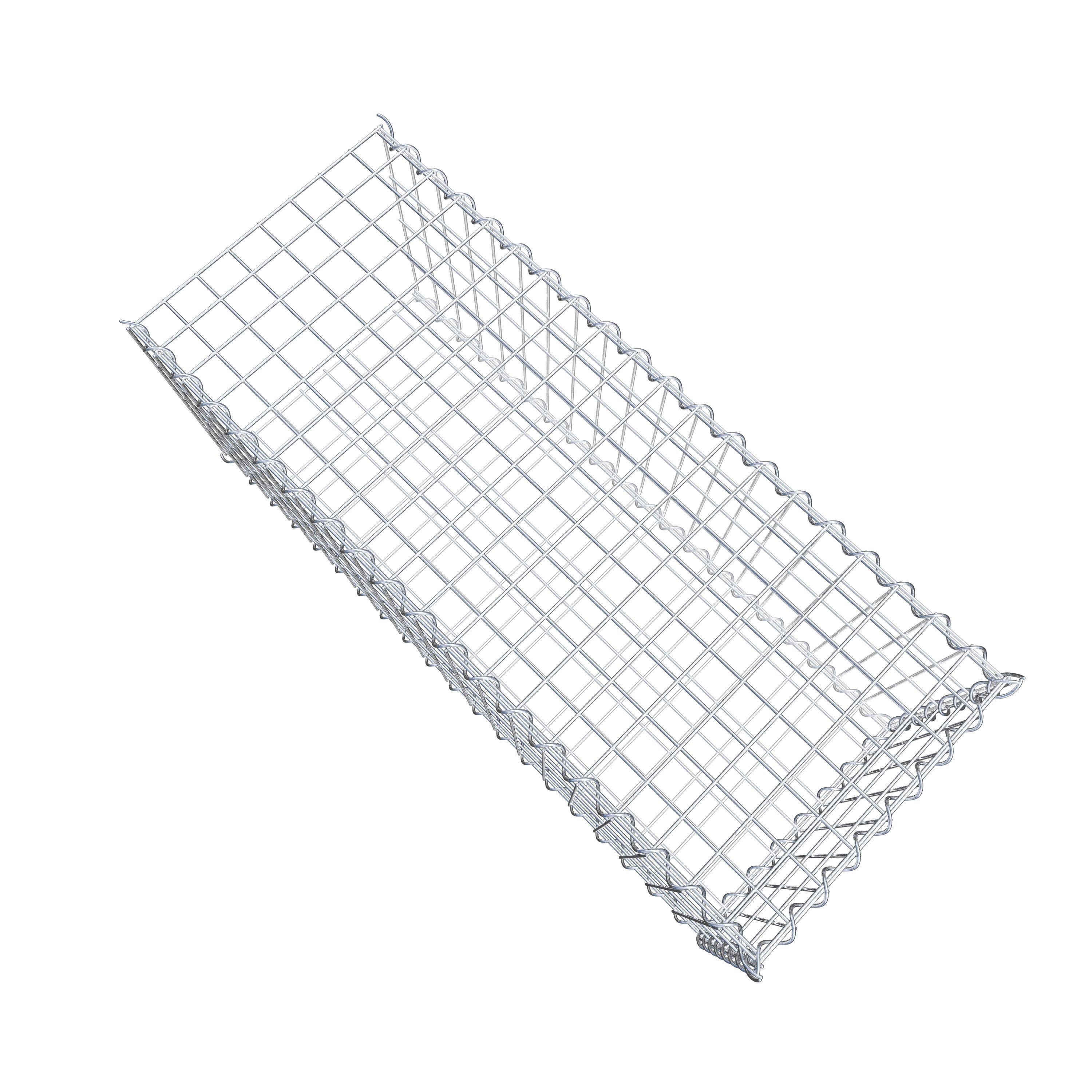 Gabion sur toile type 2 100 cm x 40 cm x 40 cm (L x H x P), maille 5 cm x 10 cm, spirale