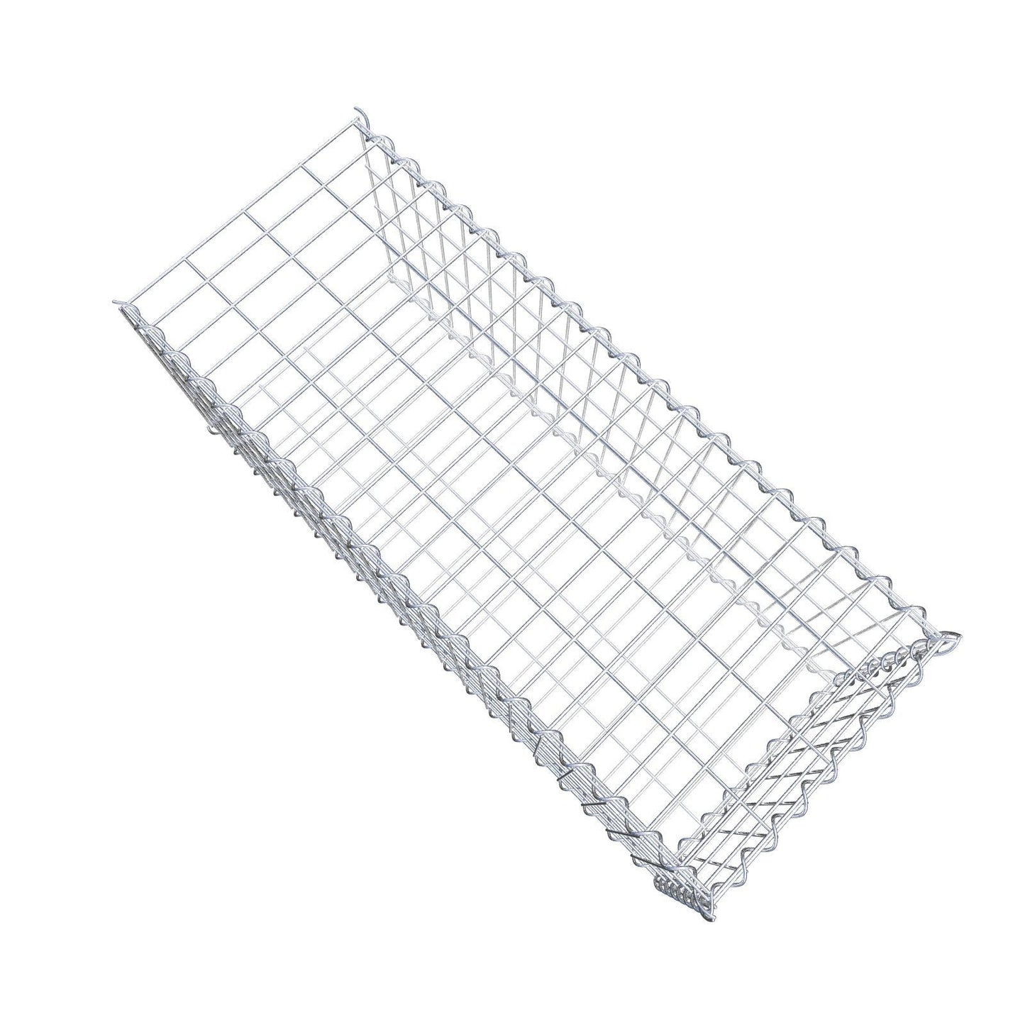 Gabion rapporté type 2 100 cm x 40 cm x 40 cm (L x H x P), mailles 5 cm x 10 cm, spirale