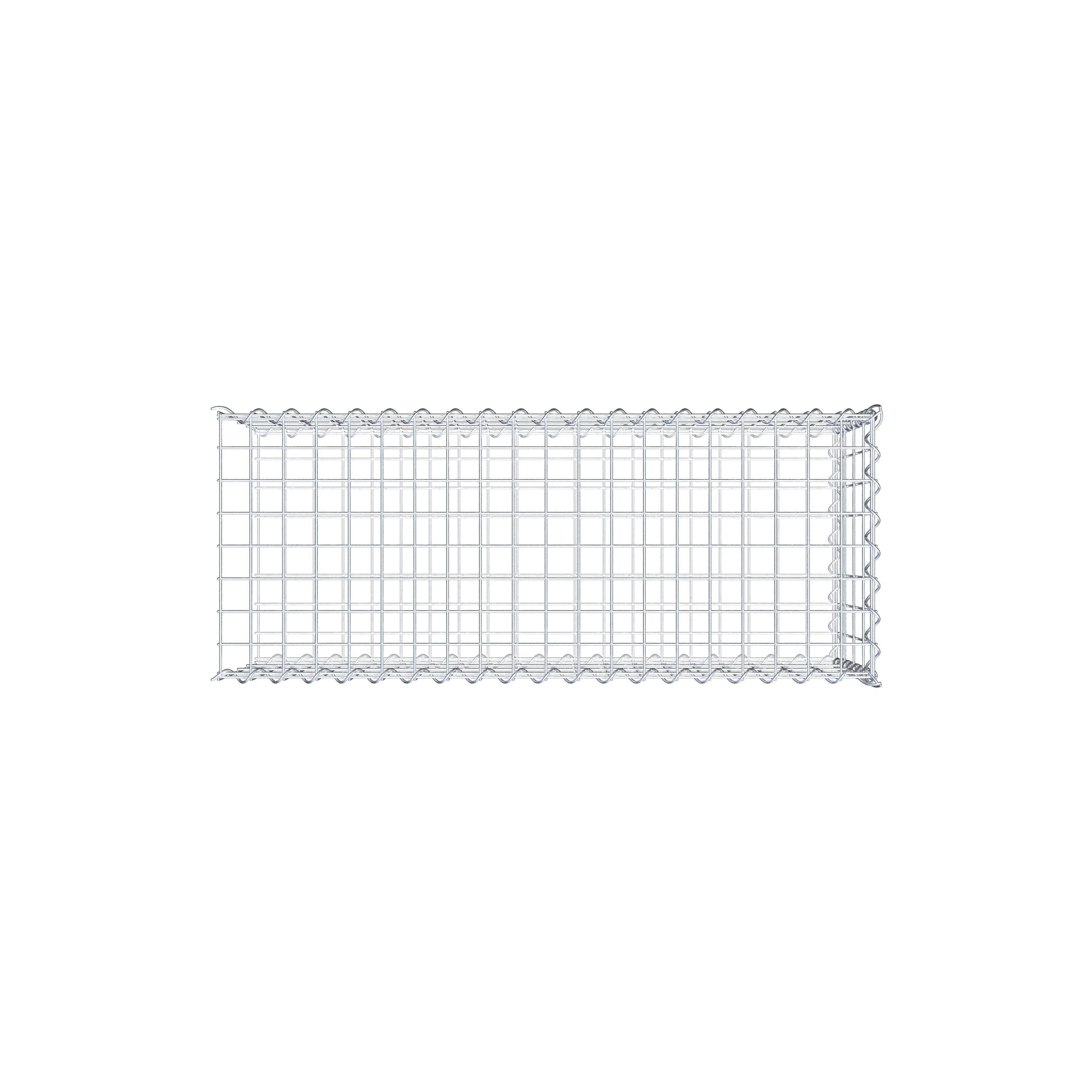 Gabion sur toile type 2 100 cm x 40 cm x 40 cm (L x H x P), maille 5 cm x 10 cm, spirale