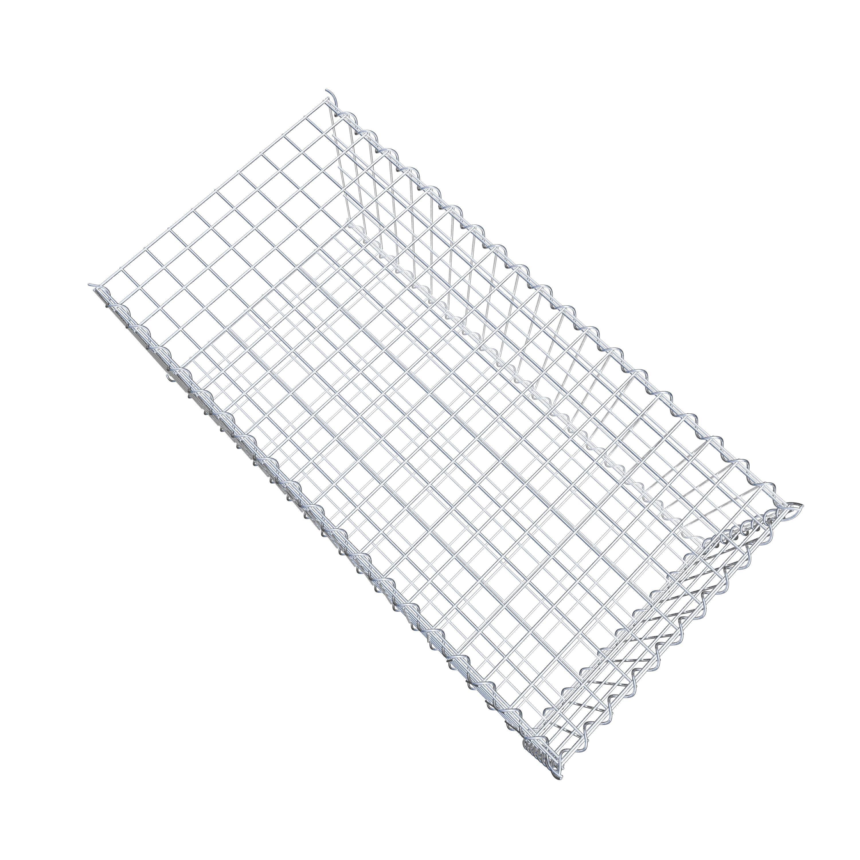 Gabion sur toile type 2 100 cm x 40 cm x 50 cm (L x H x P), maille 5 cm x 10 cm, spirale