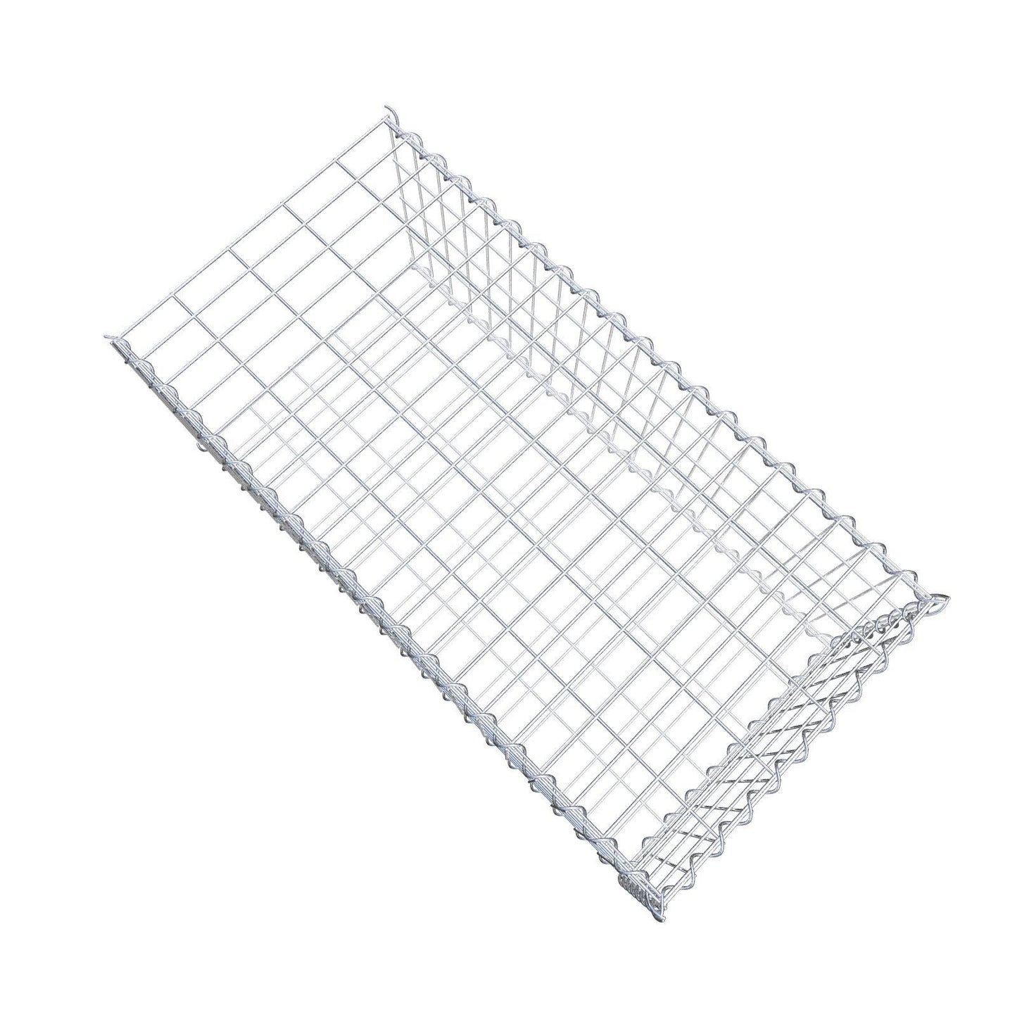 Opvokset gabion type 2 100 cm x 40 cm x 50 cm (L x H x D), maskestørrelse 5 cm x 10 cm, spiral