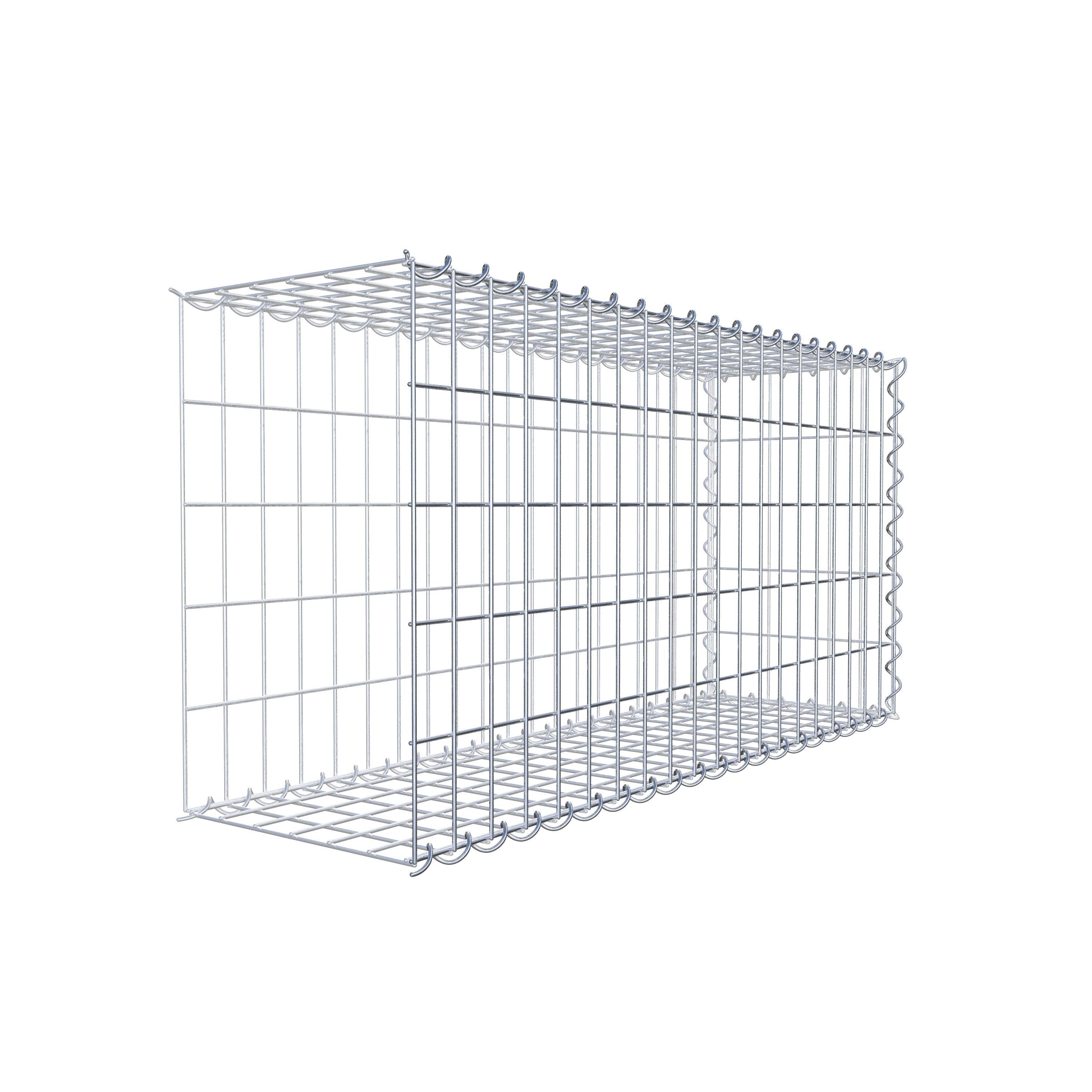 Gabion sur toile type 2 100 cm x 50 cm x 30 cm (L x H x P), maille 5 cm x 10 cm, spirale