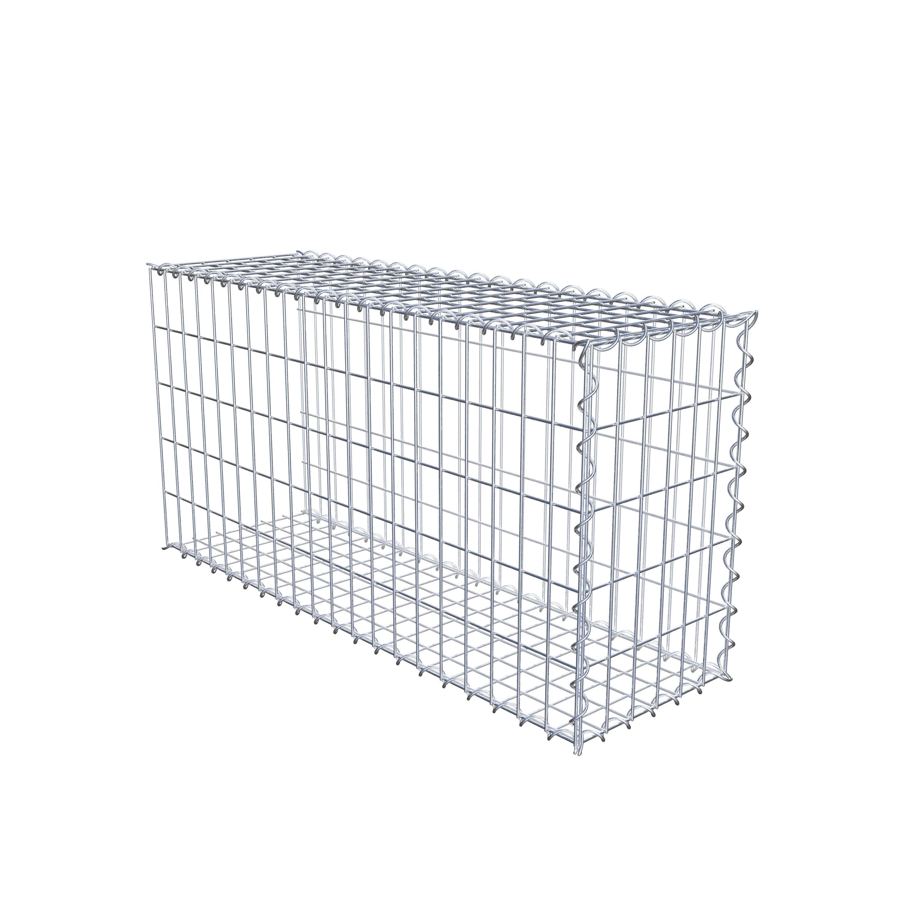 Gabion sur toile type 2 100 cm x 50 cm x 30 cm (L x H x P), maille 5 cm x 10 cm, spirale