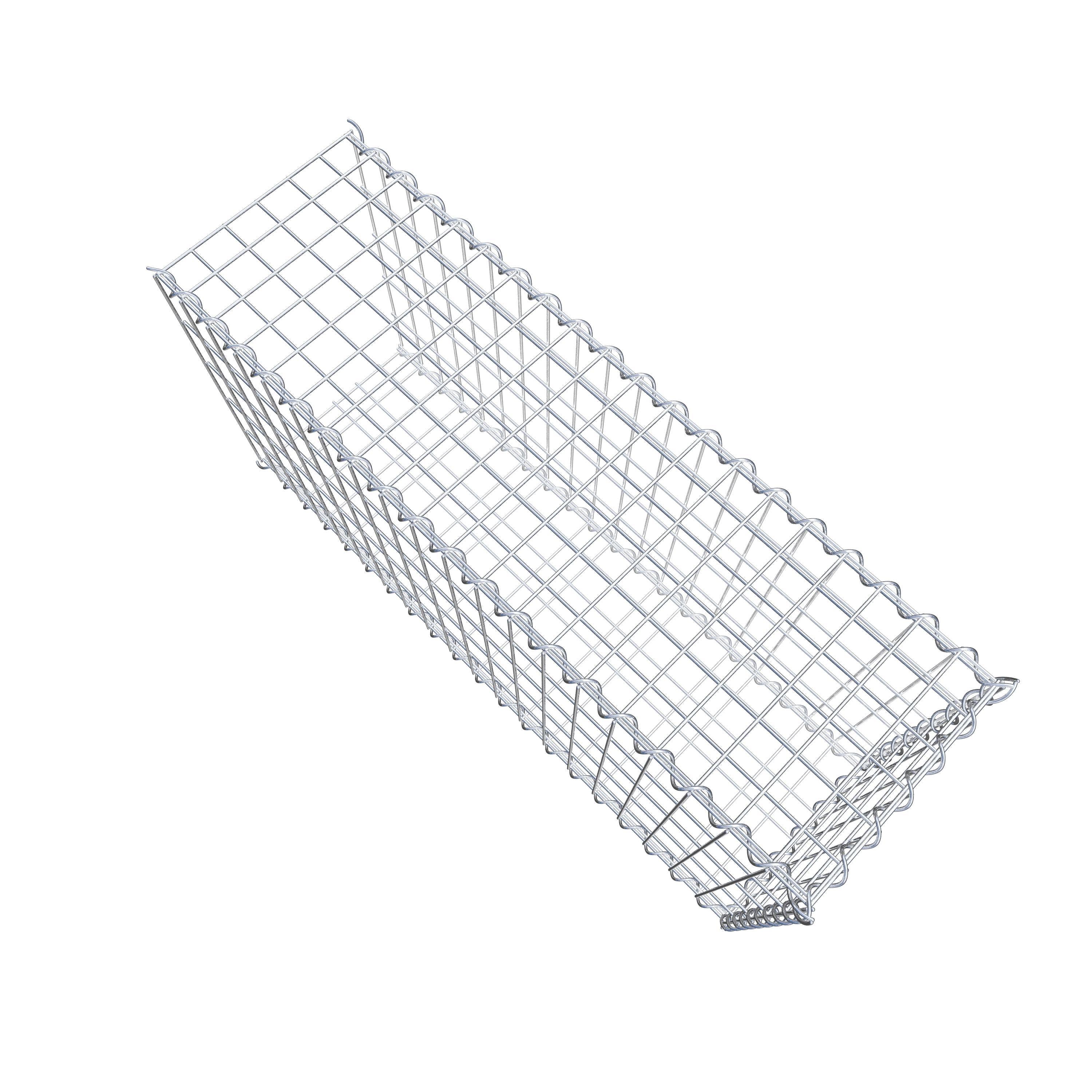 Gabion sur toile type 2 100 cm x 50 cm x 30 cm (L x H x P), maille 5 cm x 10 cm, spirale