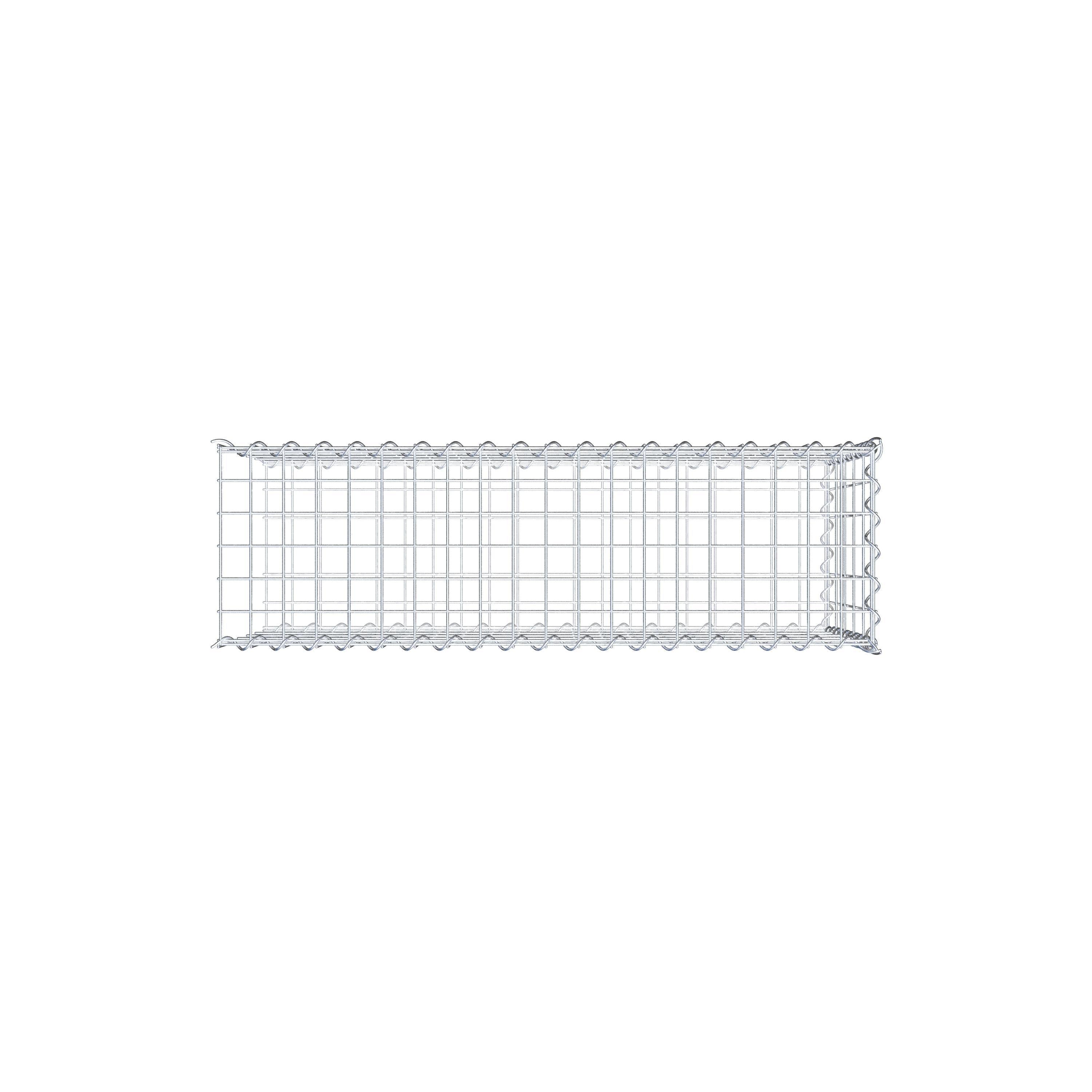 Gabion sur toile type 2 100 cm x 50 cm x 30 cm (L x H x P), maille 5 cm x 10 cm, spirale