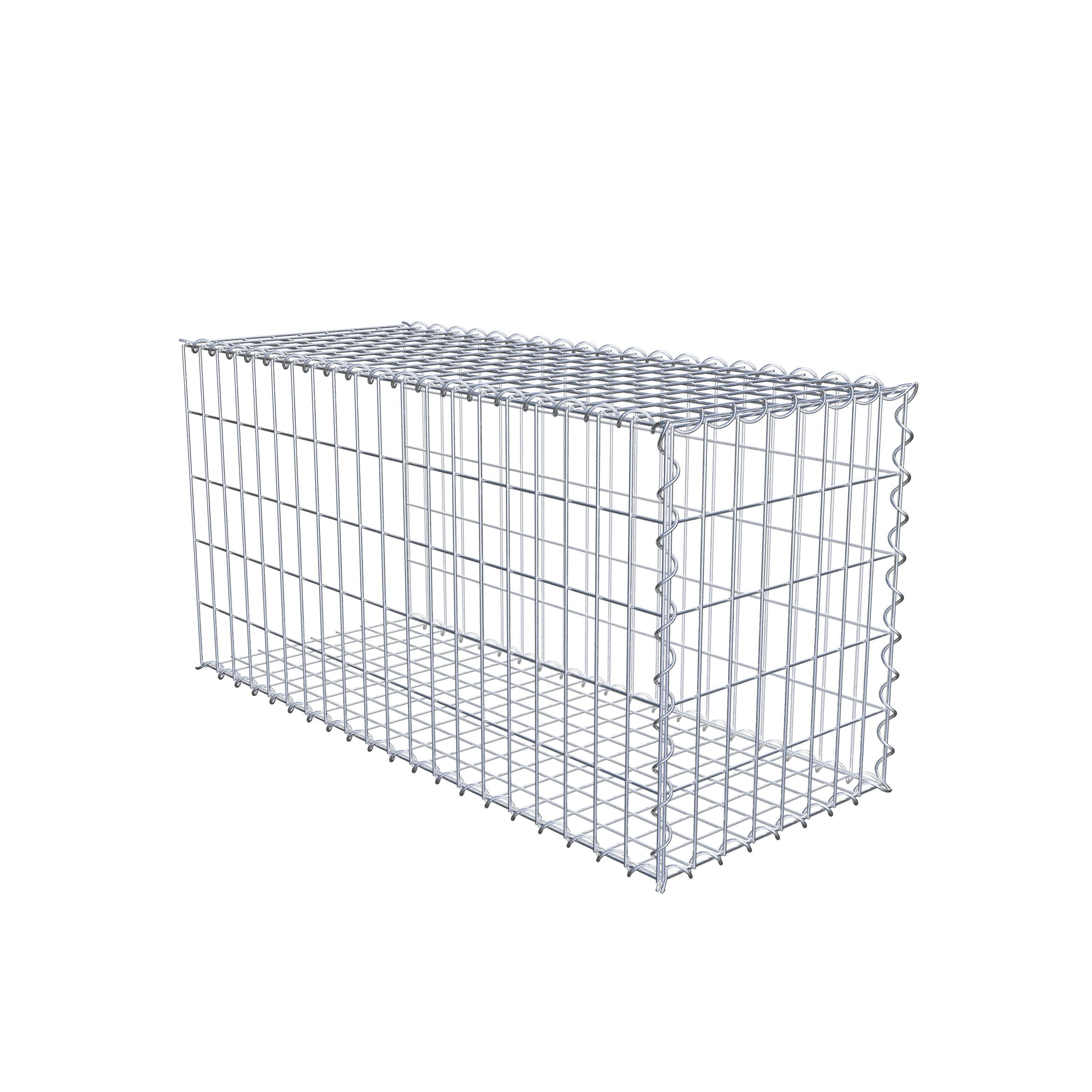 Gabion sur toile type 2 100 cm x 50 cm x 40 cm (L x H x P), maille 5 cm x 10 cm, spirale