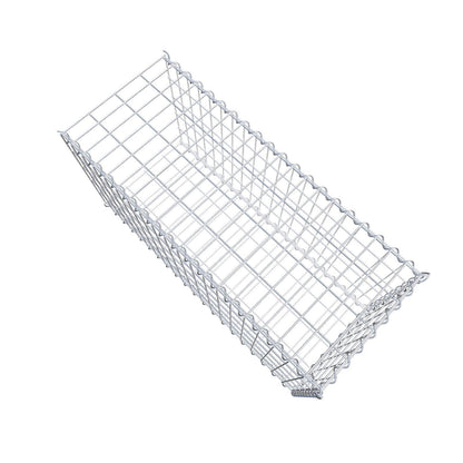 Gabion rapporté type 2 100 cm x 50 cm x 40 cm (L x H x P), mailles 5 cm x 10 cm, spirale