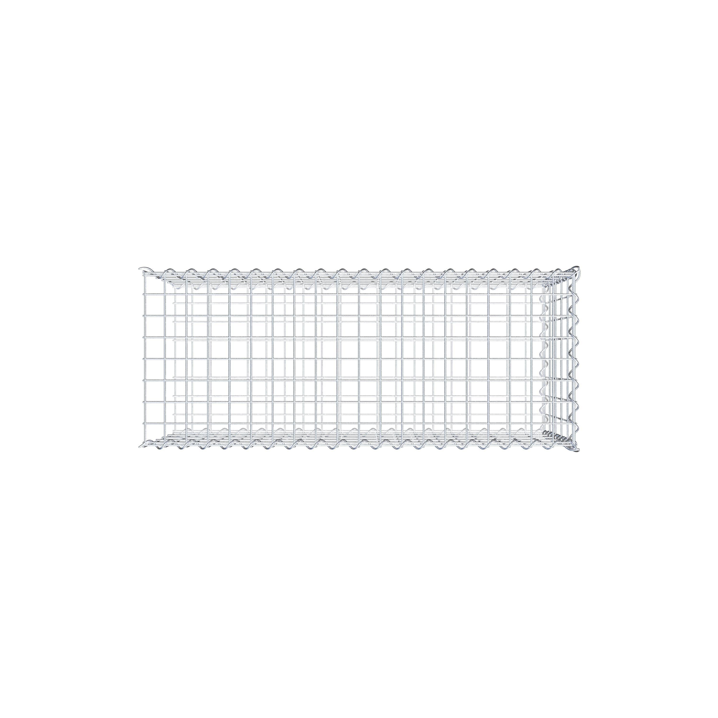 Gabion sur toile type 2 100 cm x 50 cm x 40 cm (L x H x P), maille 5 cm x 10 cm, spirale