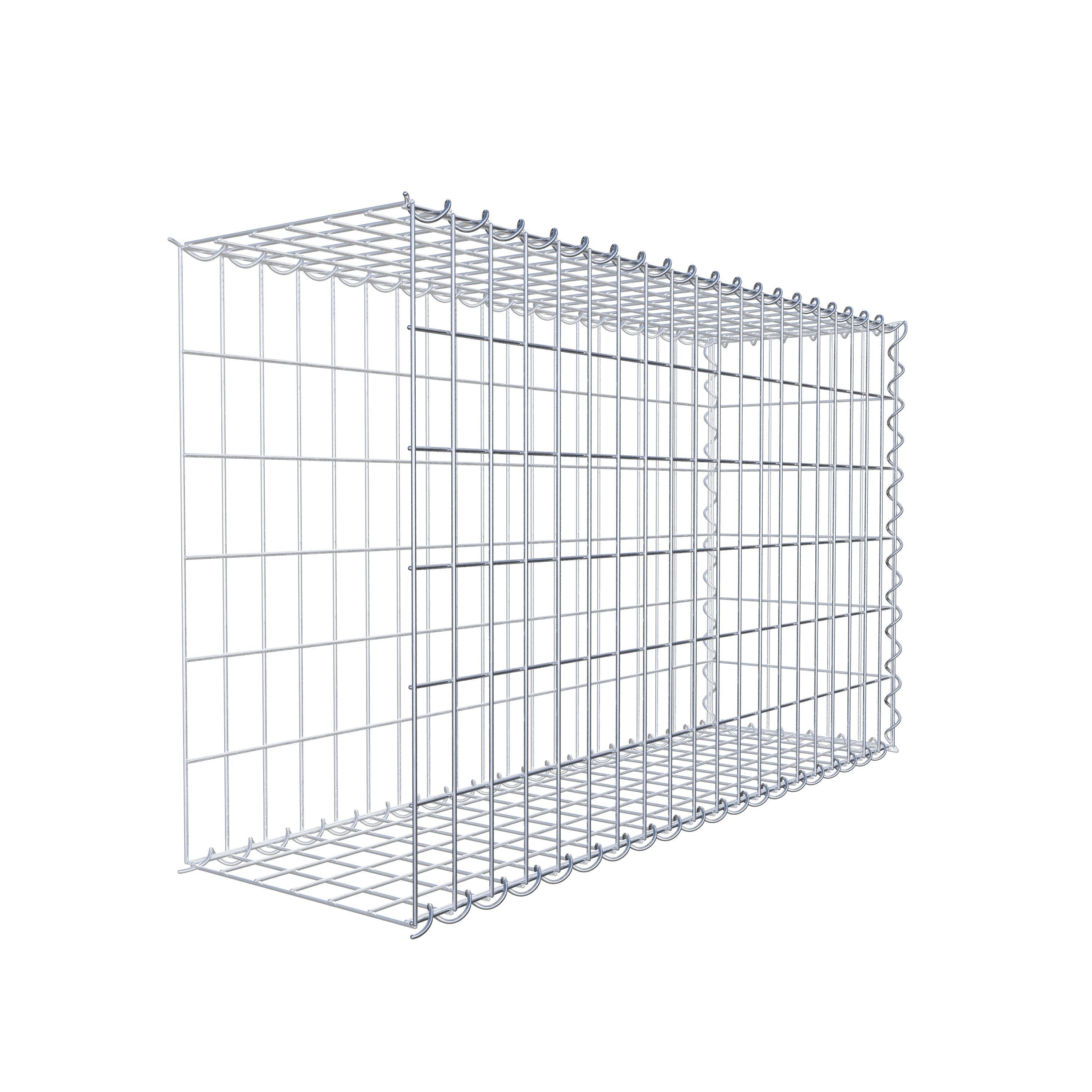 Gabion sur toile type 2 100 cm x 60 cm x 30 cm (L x H x P), maille 5 cm x 10 cm, spirale