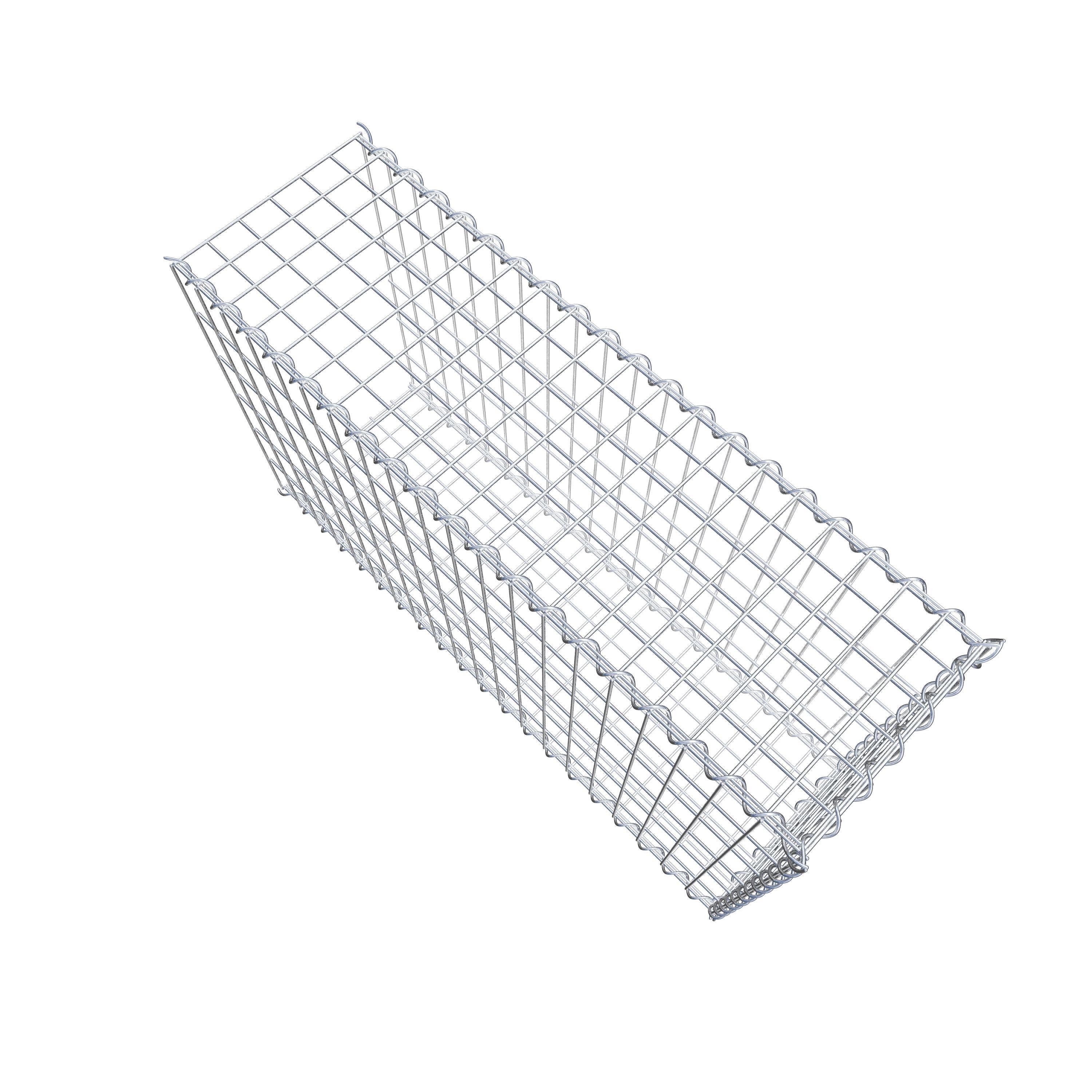 Gabion sur toile type 2 100 cm x 60 cm x 30 cm (L x H x P), maille 5 cm x 10 cm, spirale