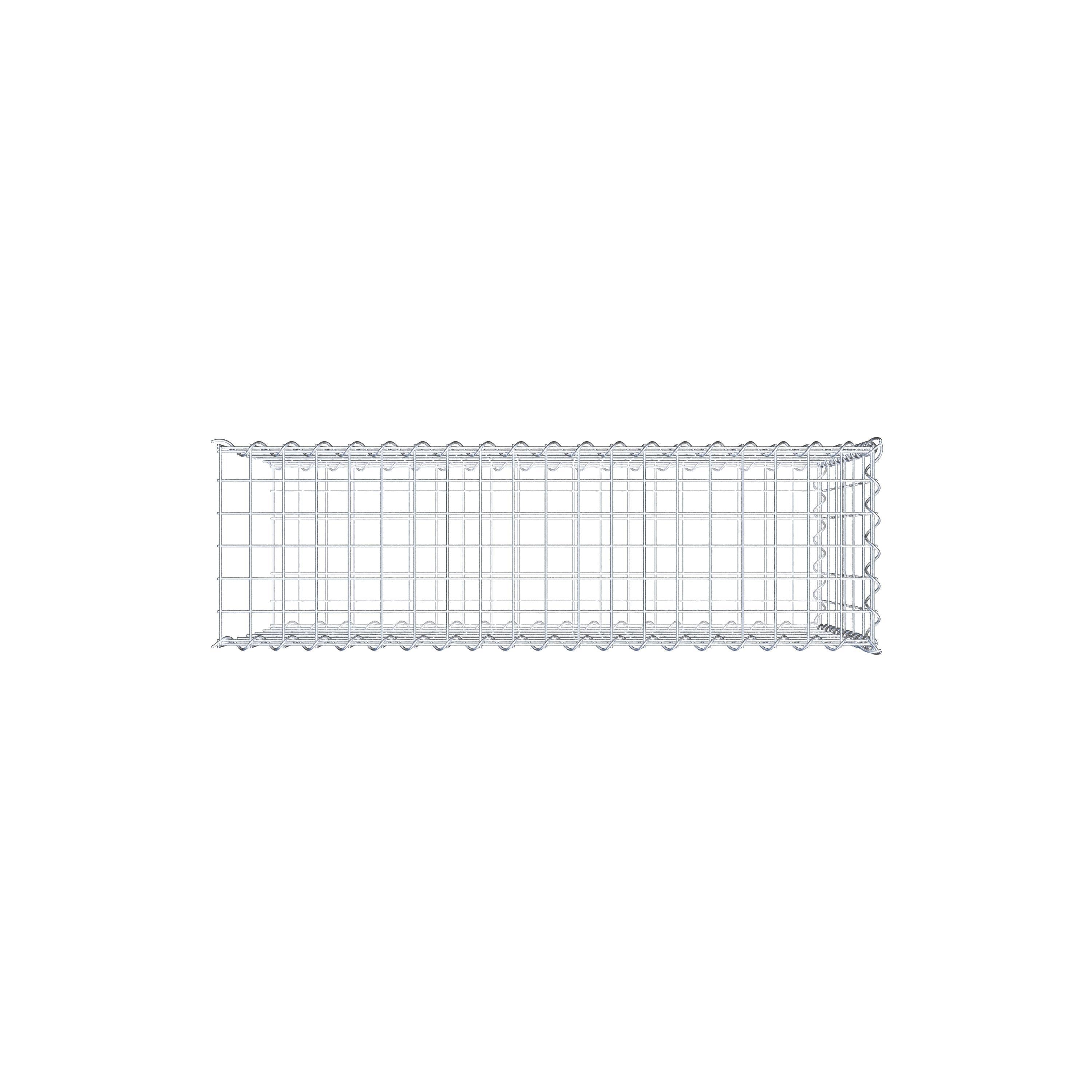 Gabion sur toile type 2 100 cm x 60 cm x 30 cm (L x H x P), maille 5 cm x 10 cm, spirale