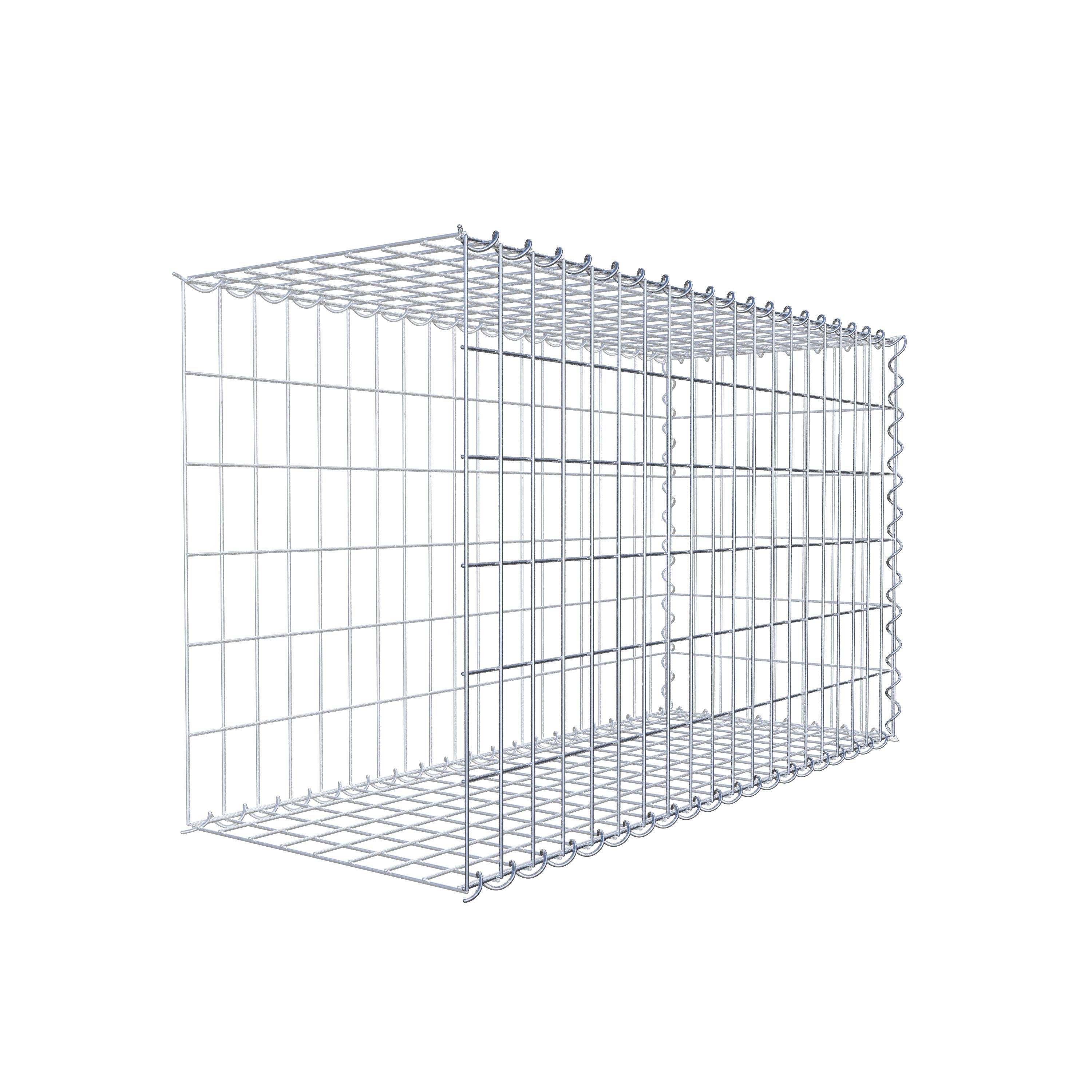 Gabion sur toile type 2 100 cm x 60 cm x 40 cm (L x H x P), maille 5 cm x 10 cm, spirale