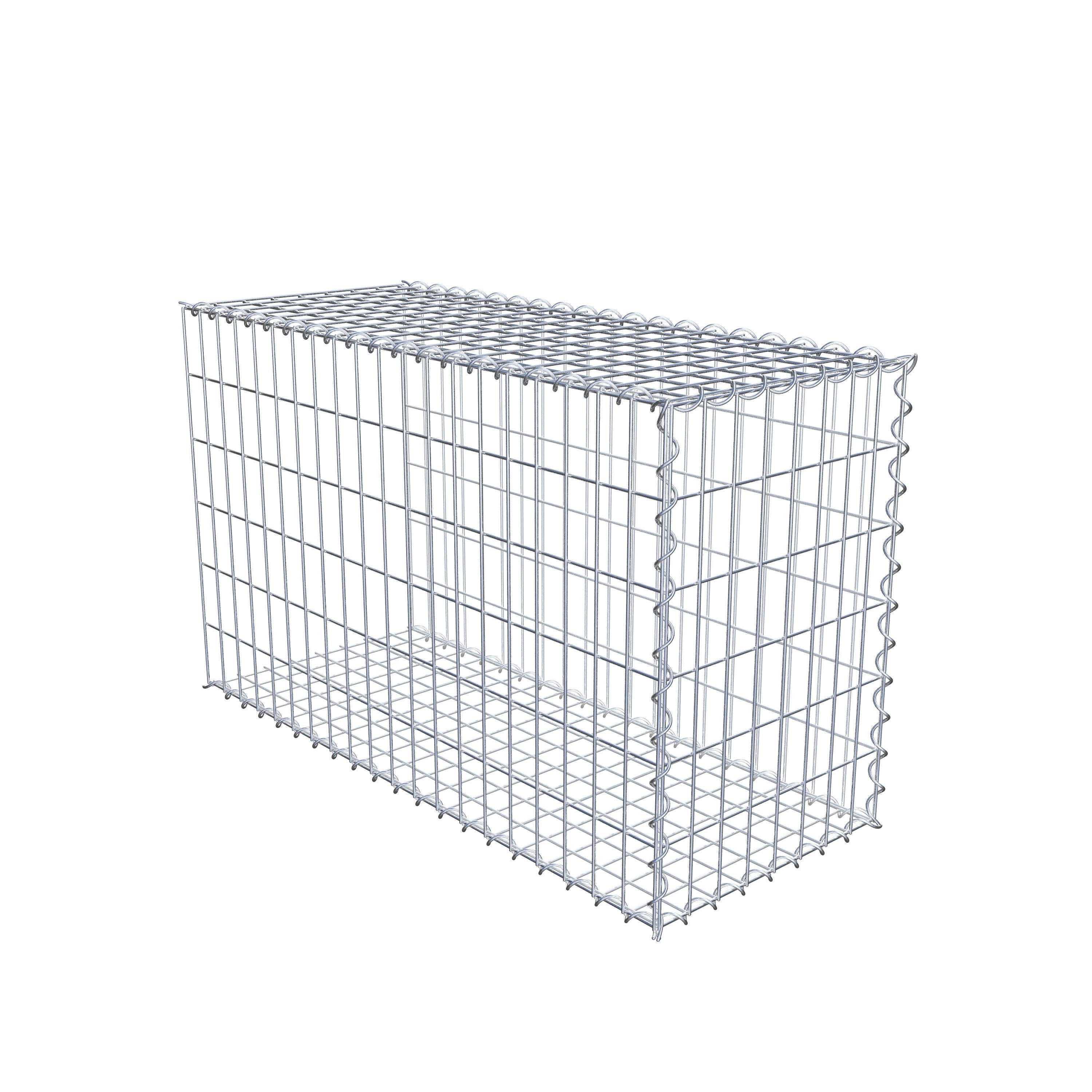 Gabion sur toile type 2 100 cm x 60 cm x 40 cm (L x H x P), maille 5 cm x 10 cm, spirale