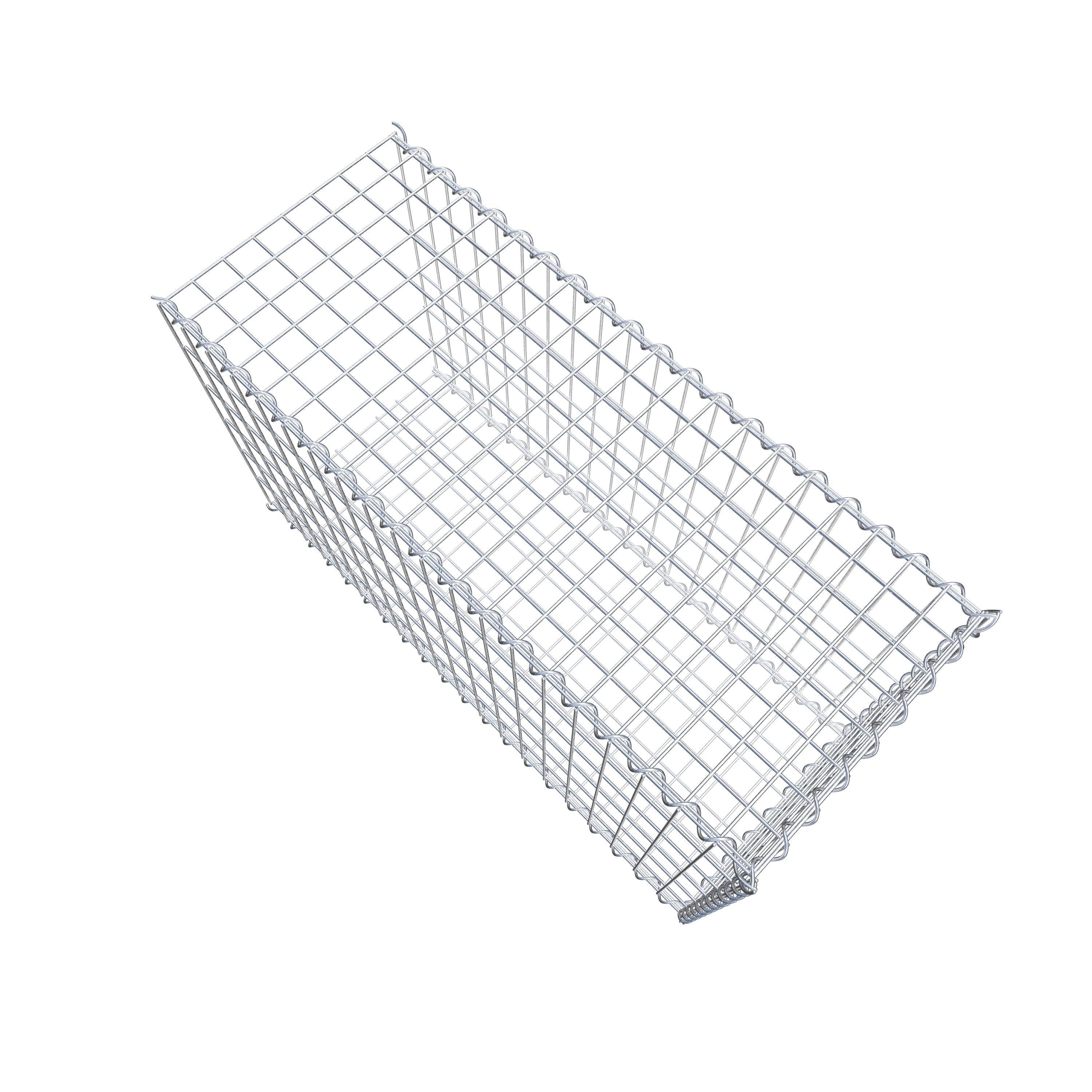 Gabion sur toile type 2 100 cm x 60 cm x 40 cm (L x H x P), maille 5 cm x 10 cm, spirale