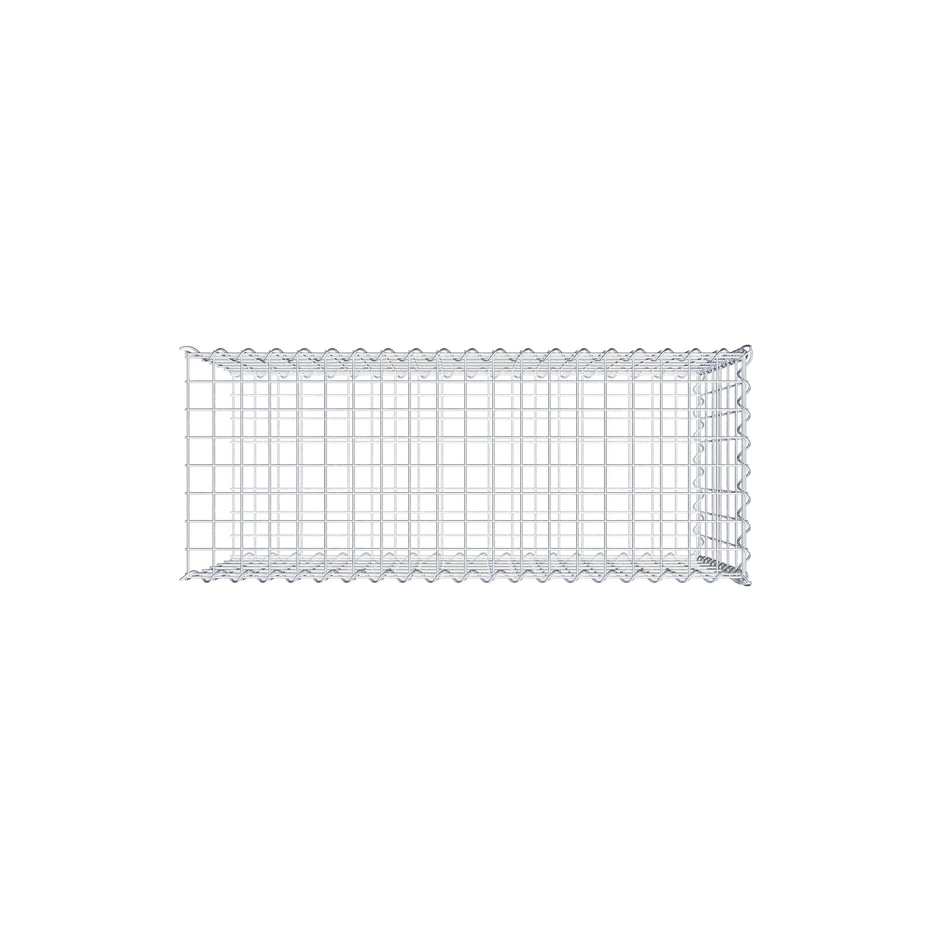 Gabion sur toile type 2 100 cm x 60 cm x 40 cm (L x H x P), maille 5 cm x 10 cm, spirale